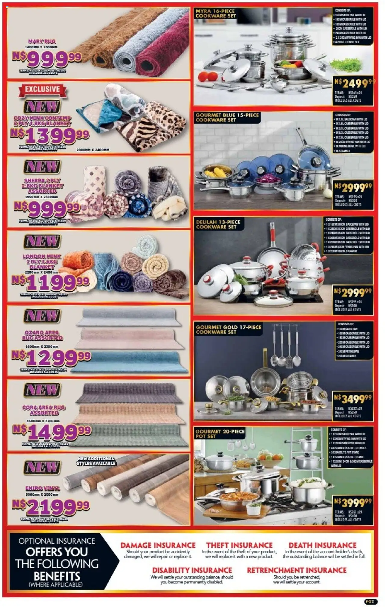 New Lewis Stores catalogue – valid from 01.10.2025 | Page: 7 | Products: Rug, Bowl, Blanket, Cookware