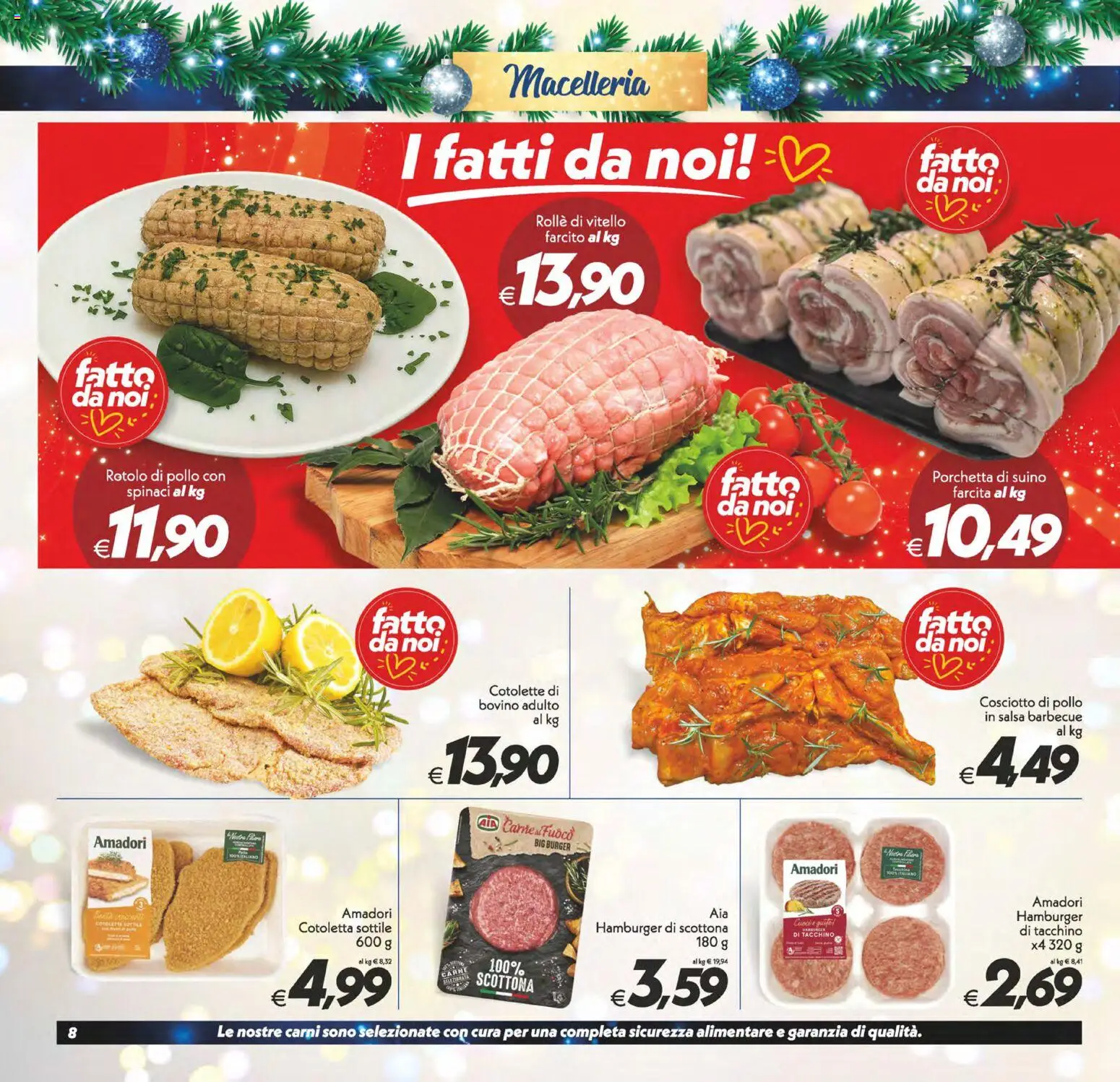 Volantino SuperConveniente del 27.12.2025 | Pagina: 8 | Prodotti: Pollo, Suino, Tacchino, Hamburger