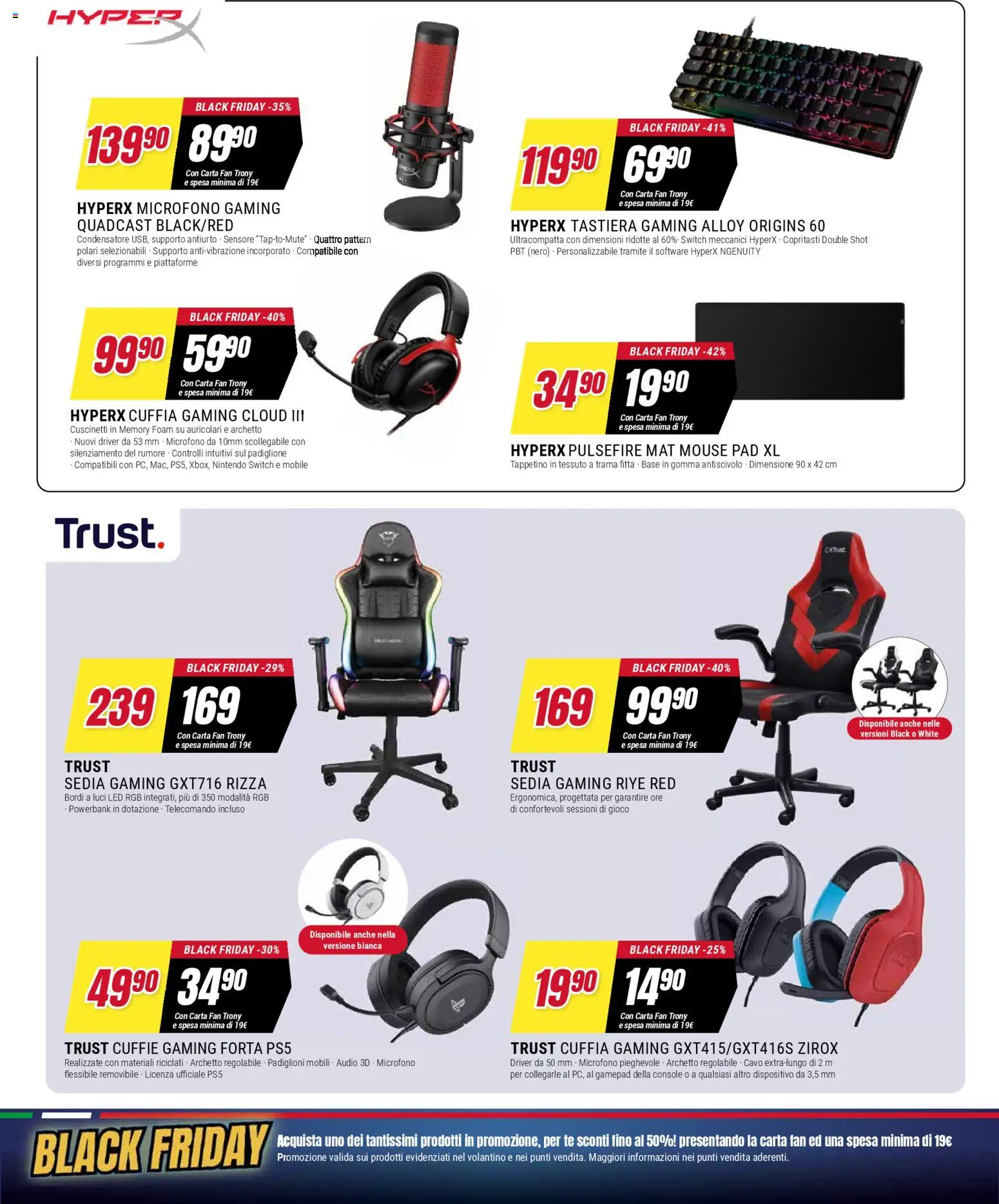 Volantino Trony del 25.11.2025 | Pagina: 13 | Prodotti: Tè, Tastiera, Gioco, Fan