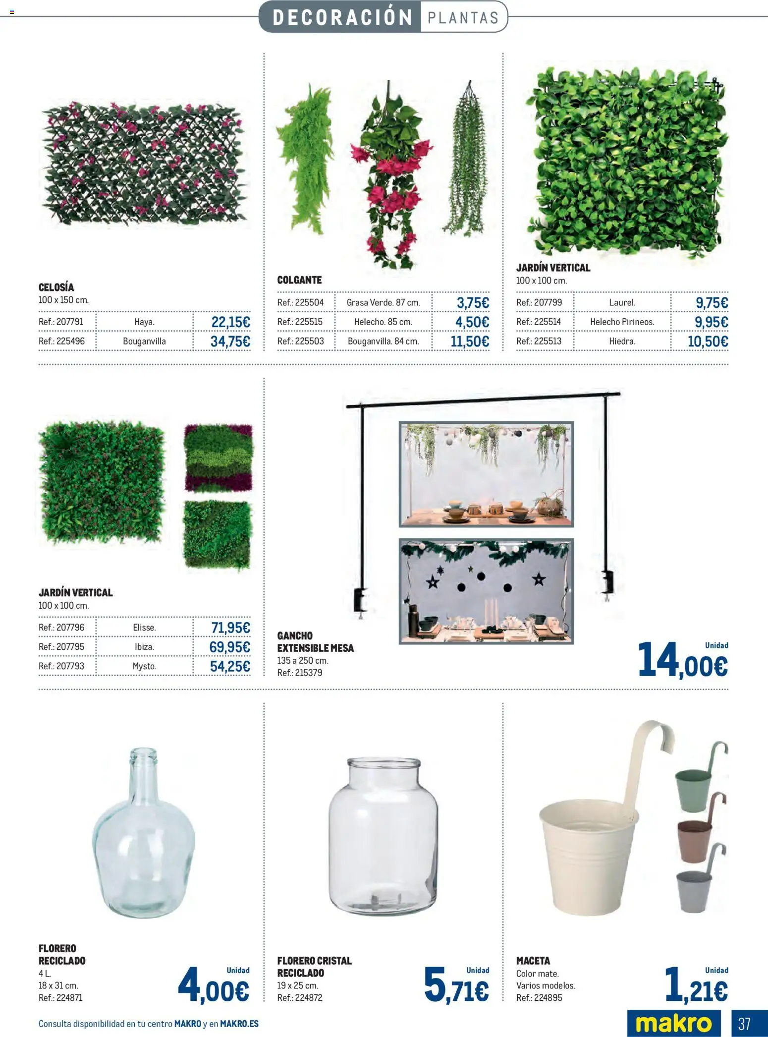 Makro - Especial Terrazas │ válido desde el 09.03.2026 | Página: 37 | Productos: Florero, Mesa, Maceta