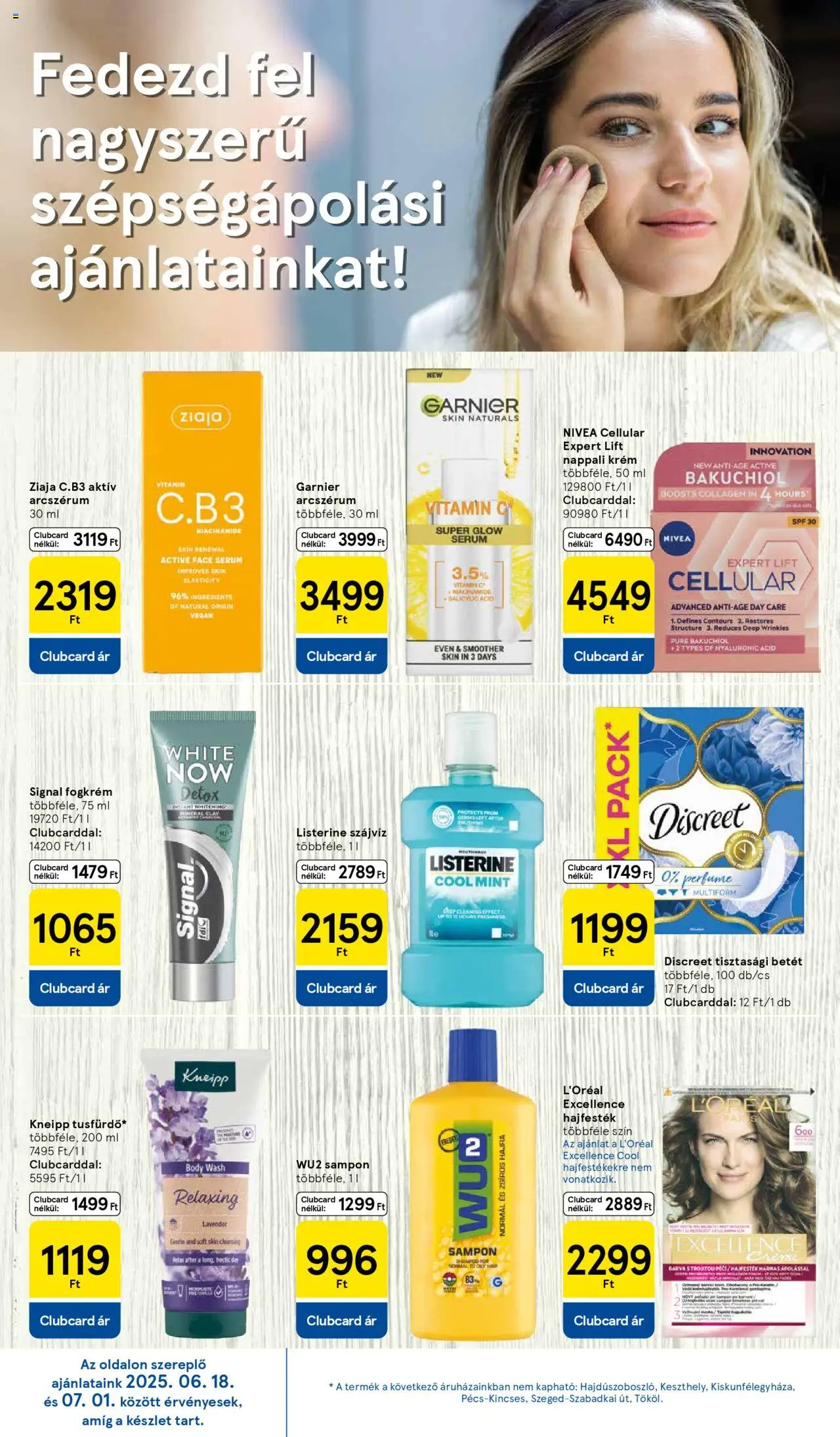 Tesco akciós ujság - amely érvényes a következő dátumtól: 26.06.2025 | Oldal: 26 | Termékek: Body, Hajfesték, Fogkrém, Szájvíz