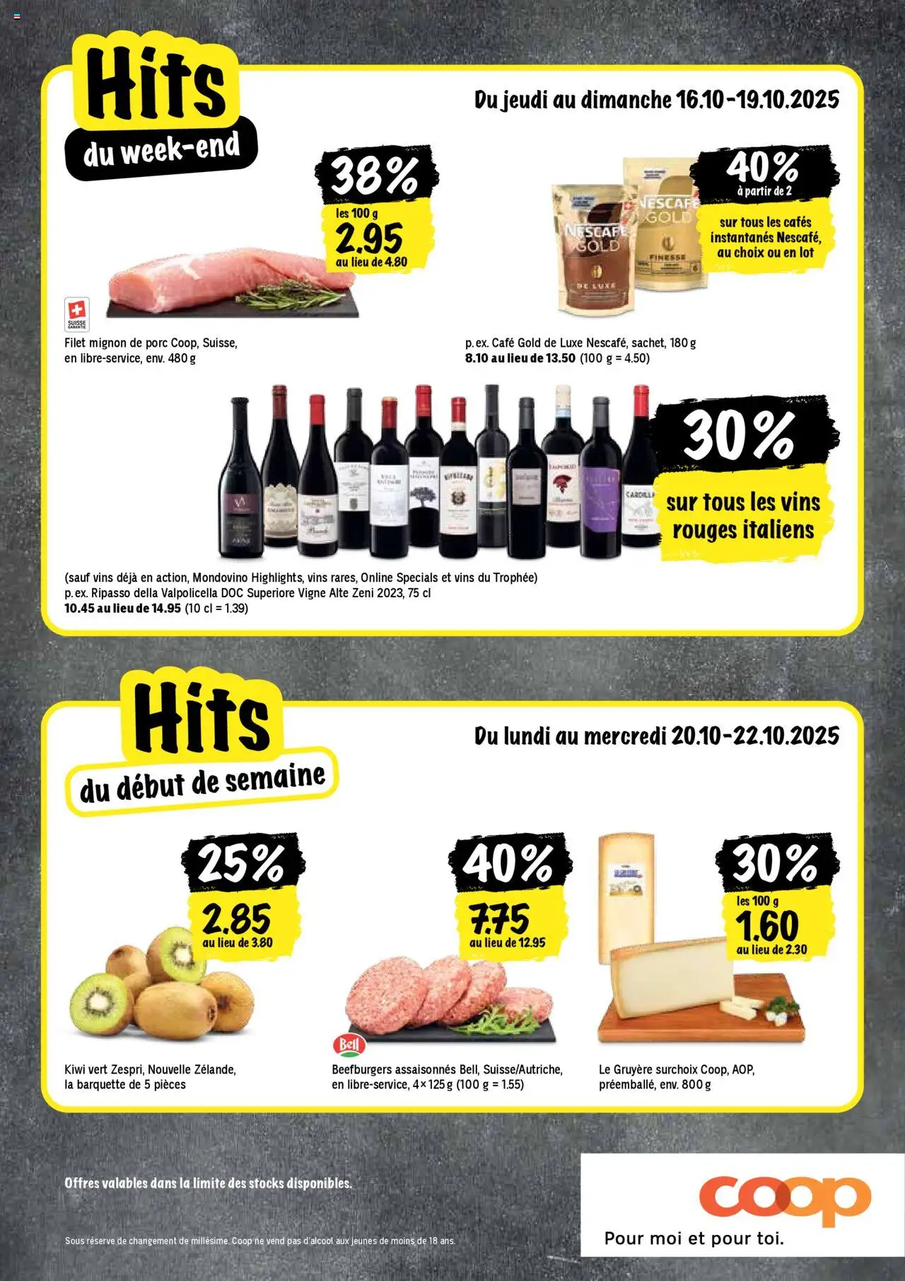 Coop - Les actions de la semaine – gültig ab 16.10.2025 | Seite: 20 | Produkte: Kiwi