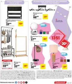 Conforama - Prévisualisation de Conforama catalogue valide à partir de 30.09.2025 | Page: 27 | Produits: Meuble, Meuble à chaussures, Suspension, Lampe