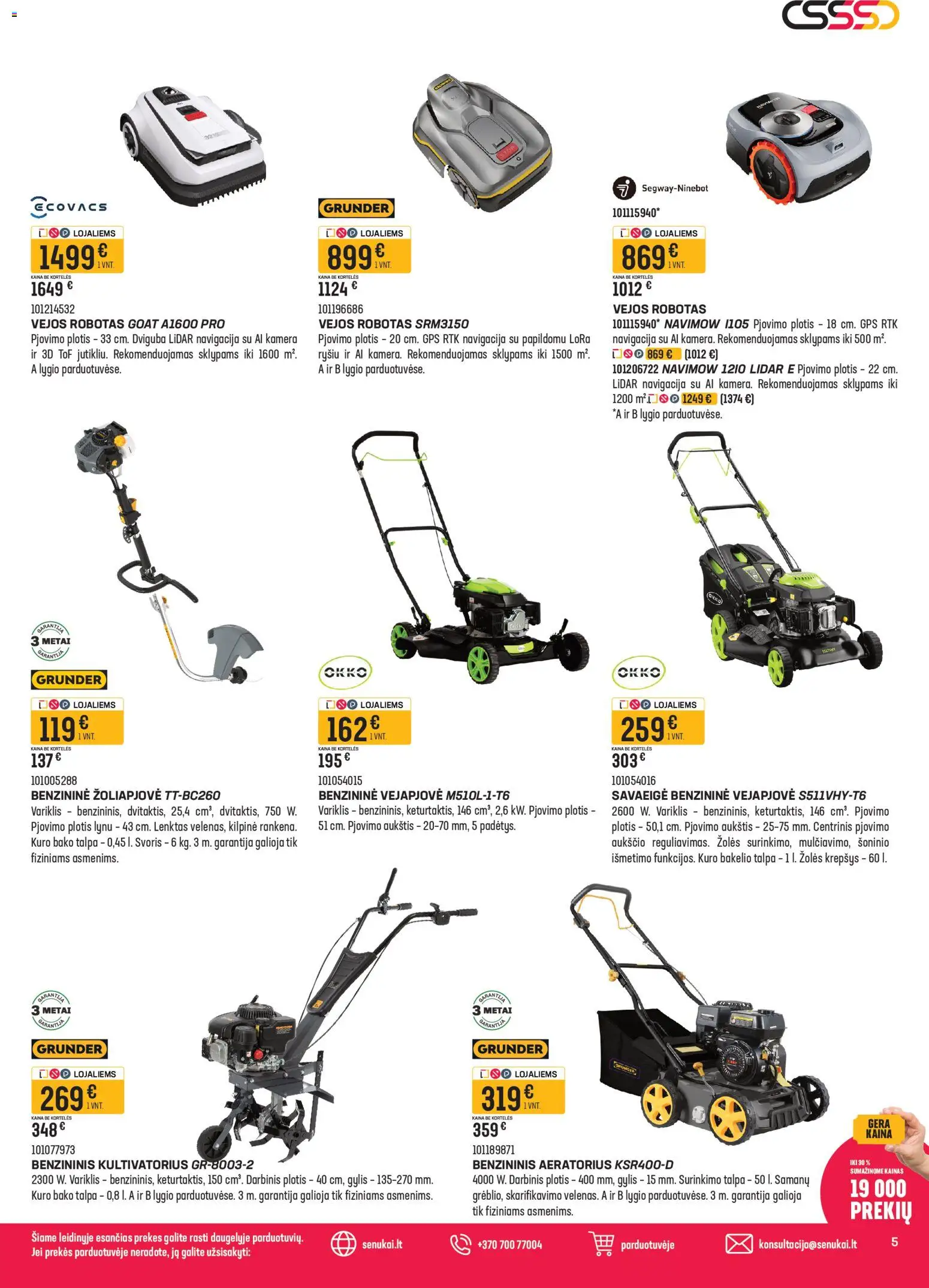 Senukai akcijos nuo 31.03.2026 | Puslapis: 5 | Prekių: Robotas, Kamera, Krepšys