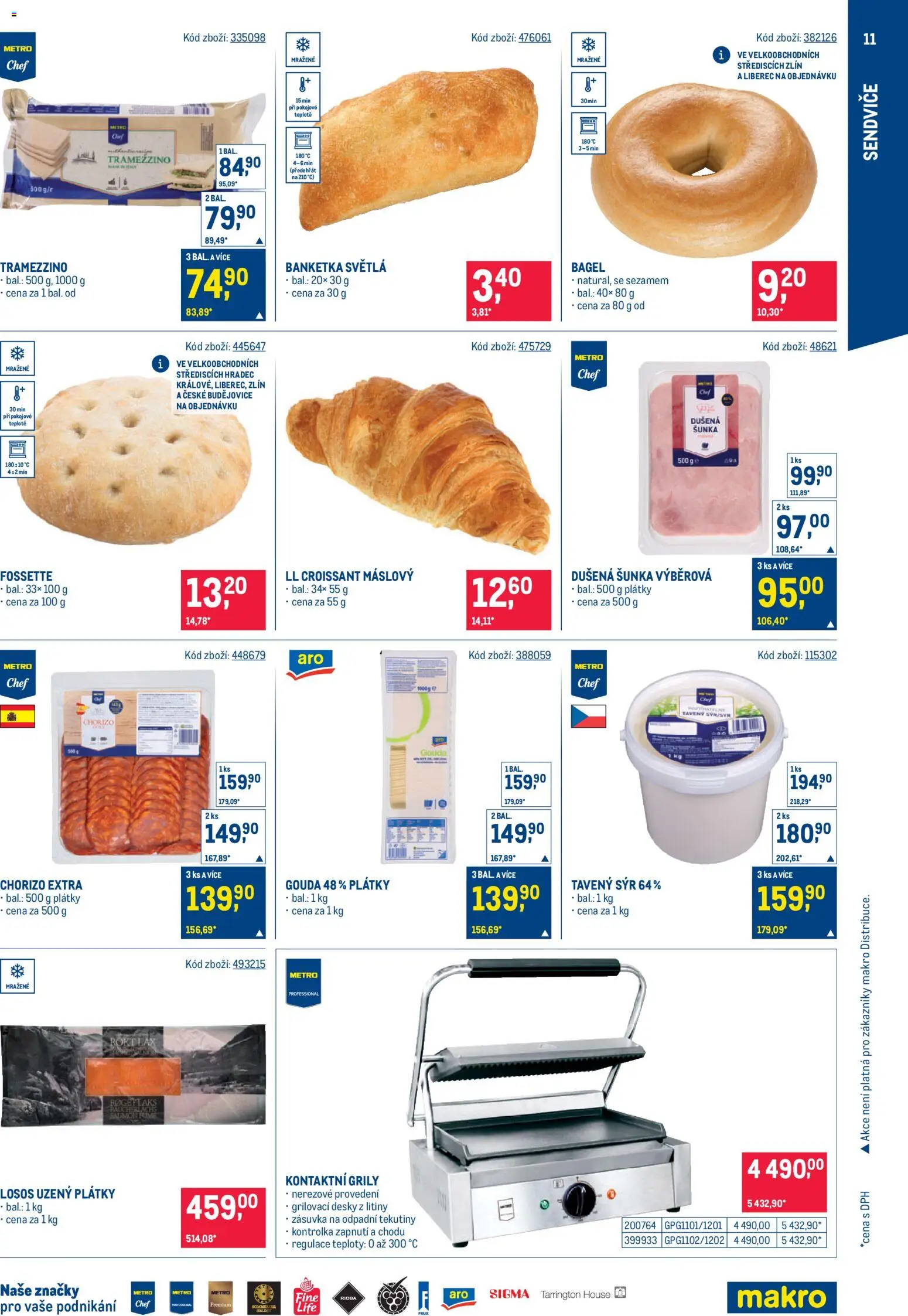 Makro leták - Street Food od 05.11.2025 | Strana: 11 | Produkty: Bagel, Šunka, Croissant, Zásuvka