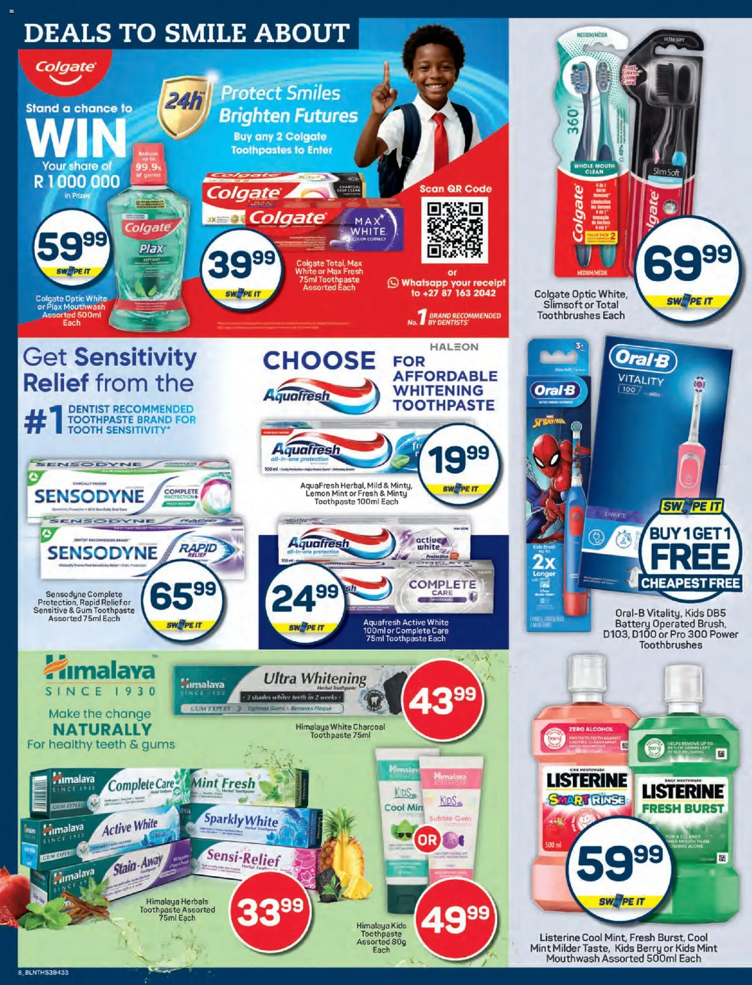 New Pick n Pay catalogue – valid from 23.01.2026 | Page: 8 | Products: Battery, Brush, Toothpaste, Lemon