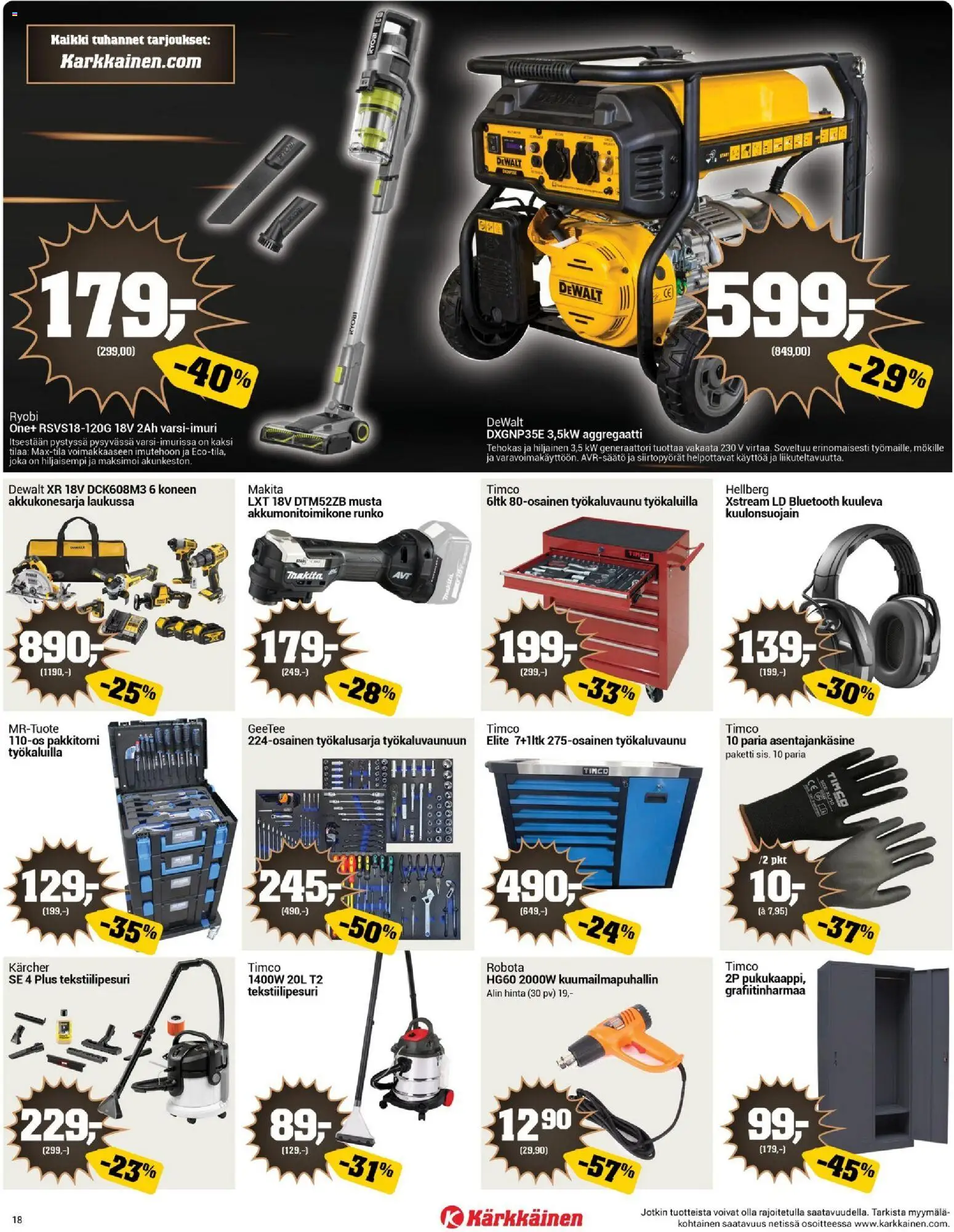 Kärkkäinen - Black Friday – voimassa 19.11.2025 alkaen | Sivu: 18