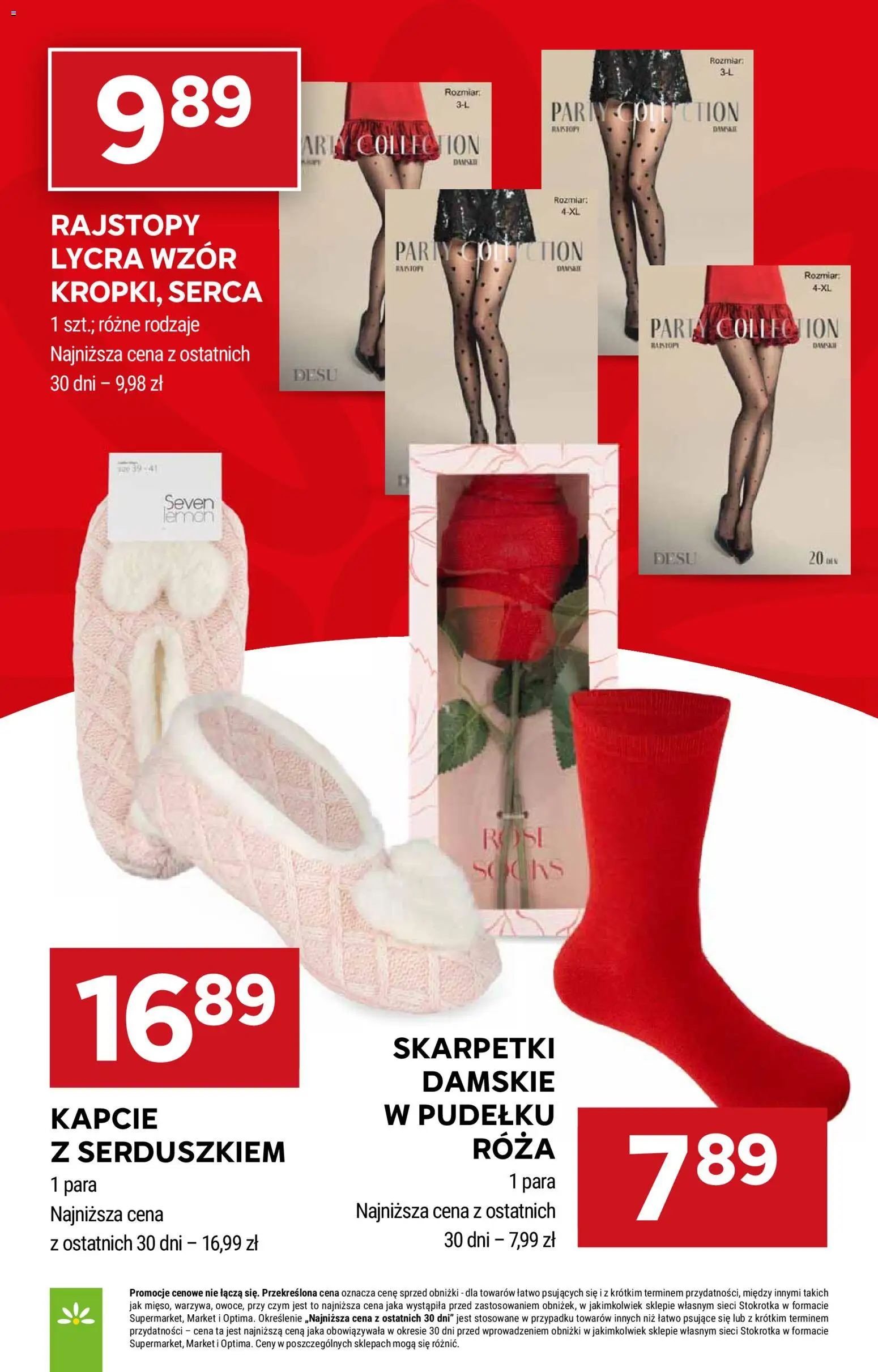 Stokrotka gazetka - Market od 05.03.2026 | Strona: 12 | Produkty: Kapcie, Rajstopy, Skarpetki, Stokrotka
