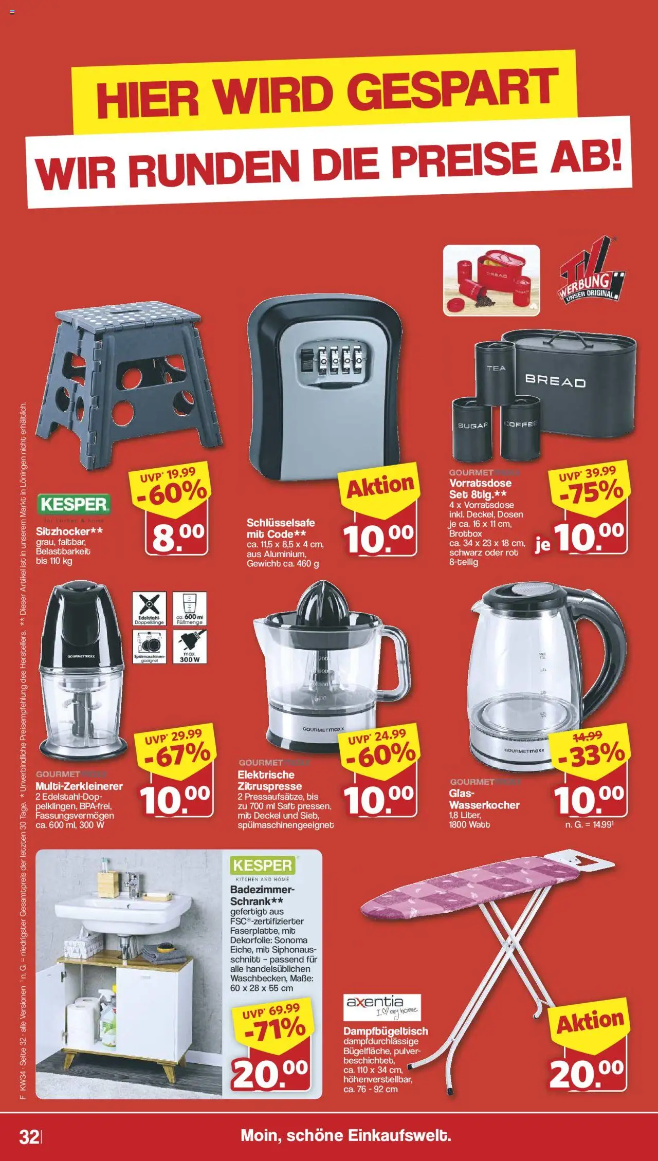 Famila Nordwest Prospekt 	 - gültig ab dem 18.08.2025 | Seite: 37 | Produkte: Gewicht, Wasserkocher, Schrank, Saft
