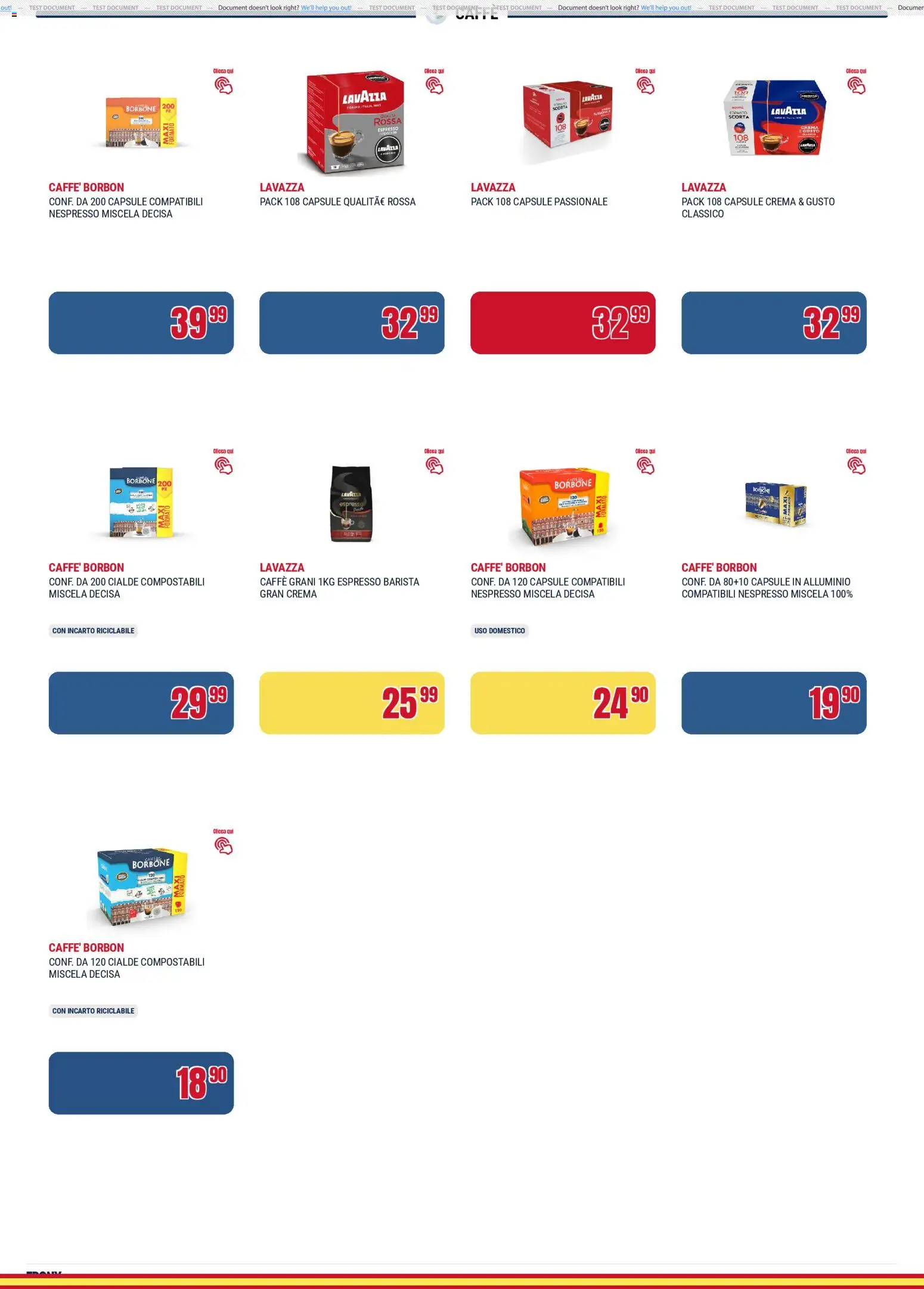 Volantino Trony del 02.04.2026 | Pagina: 19 | Prodotti: Crema, Caffè, Alluminio, Lavazza