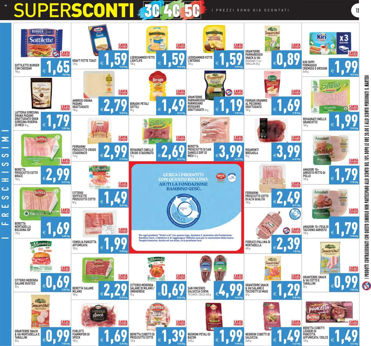 Volantino PIM Supermercati del 07.11.2025 | Pagina: 12 | Prodotti: Pollo, Tacchino, Formaggio, Grana Padano