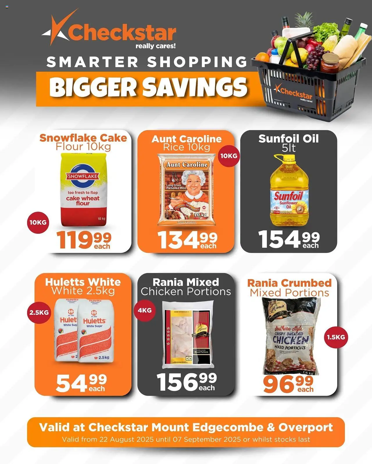 Check Star Mount Edgecombe and Overport Specials  │ valid from 22.08.2025 | Page: 15 | Products: Flour, Oil, Chicken, Rice