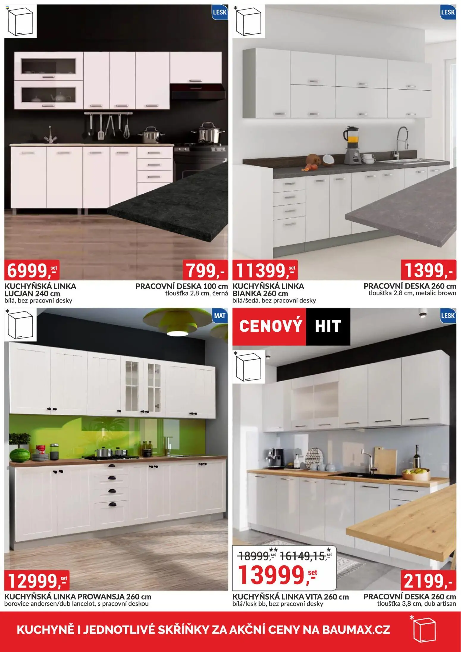 BAUMAX leták - Vaše bydlení, vaše pravidla od 01.11.2025 | Strana: 9 | Produkty: Kuchyňská linka, Pracovní deska, Desky, Kuchyně