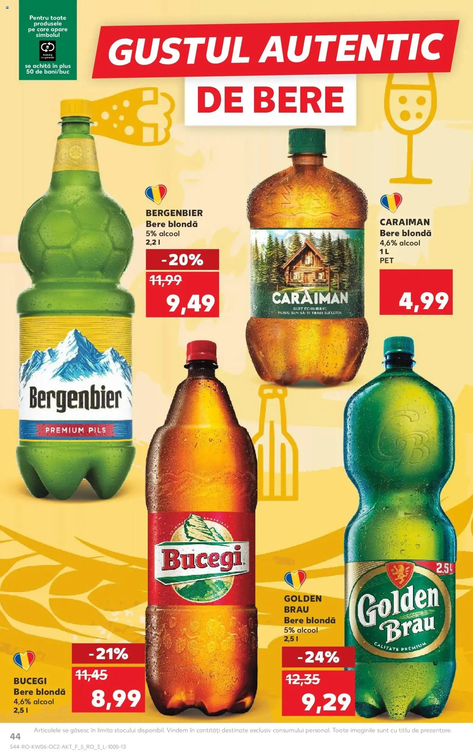 Noul catalog Kaufland – valabil de la 04.02.2026 | Pagină: 44 | Produse: Atıştırmalık, Bere, Plastik Kulübe