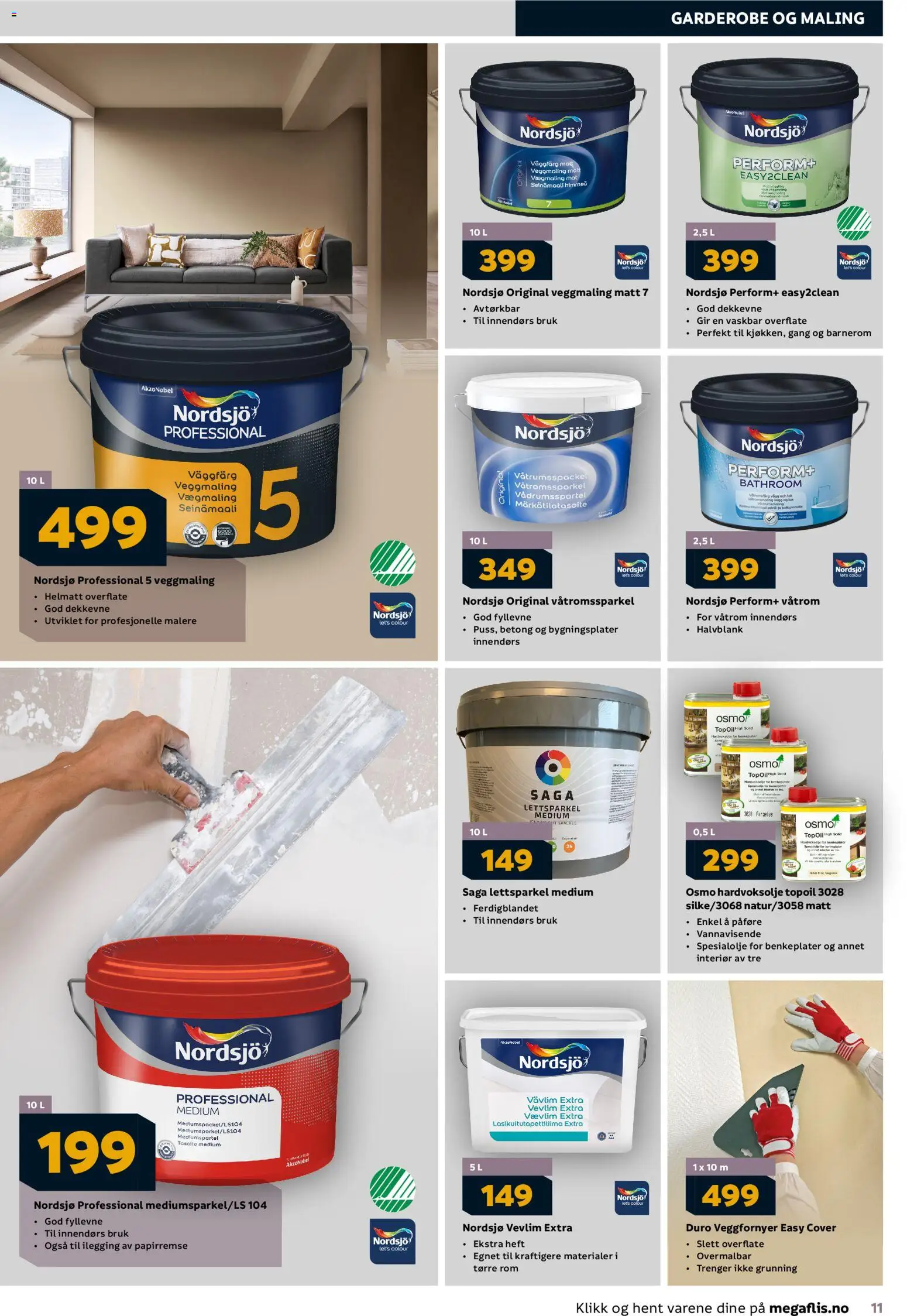 {H1} | Side: 11 | Produkter: Persienn, Суміш дитяча, Interiør