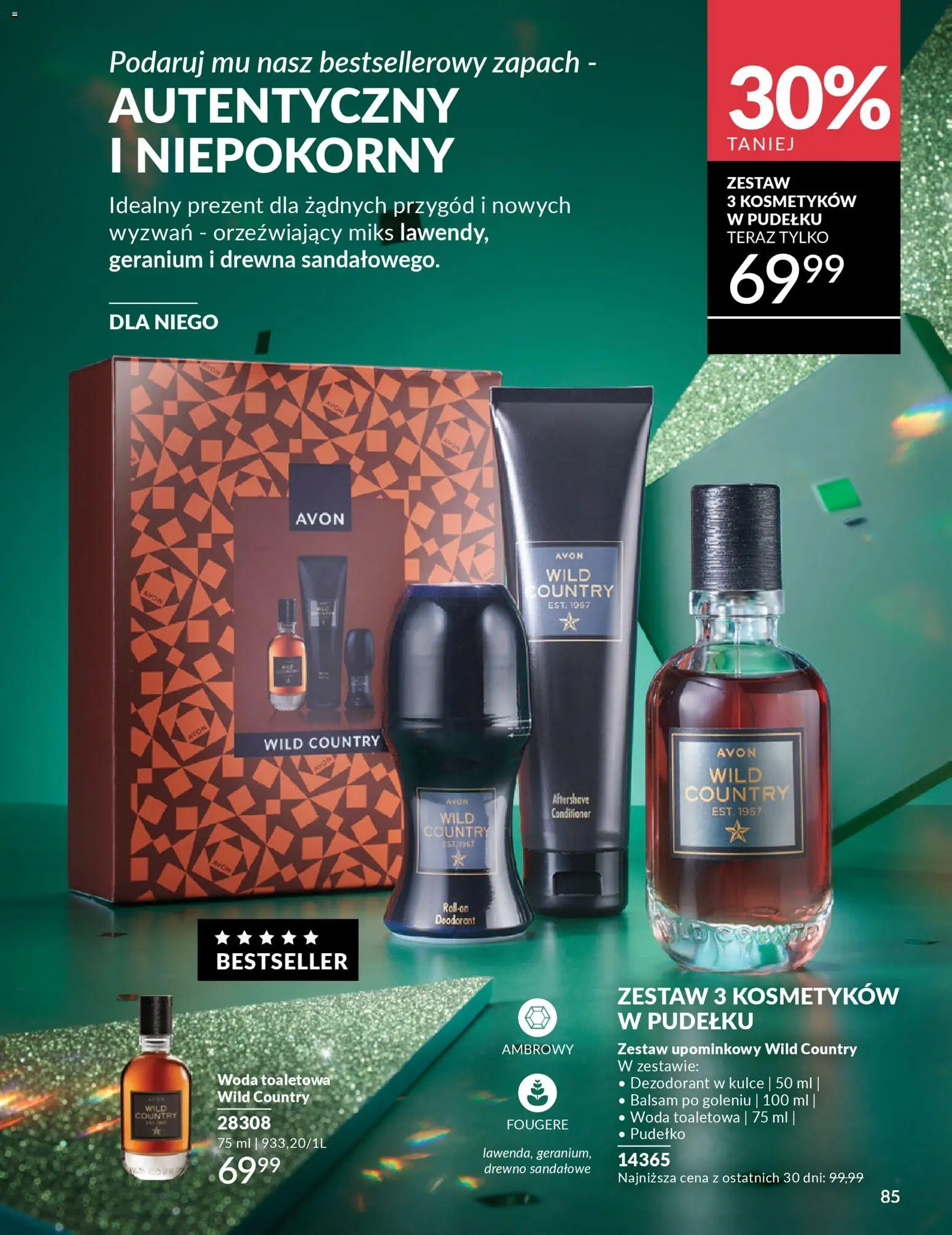 Avon Katalog 1 2026 od 01.01.2026 | Strona: 84 | Produkty: Pudełko, Zapach, Woda toaletowa, Dezodorant