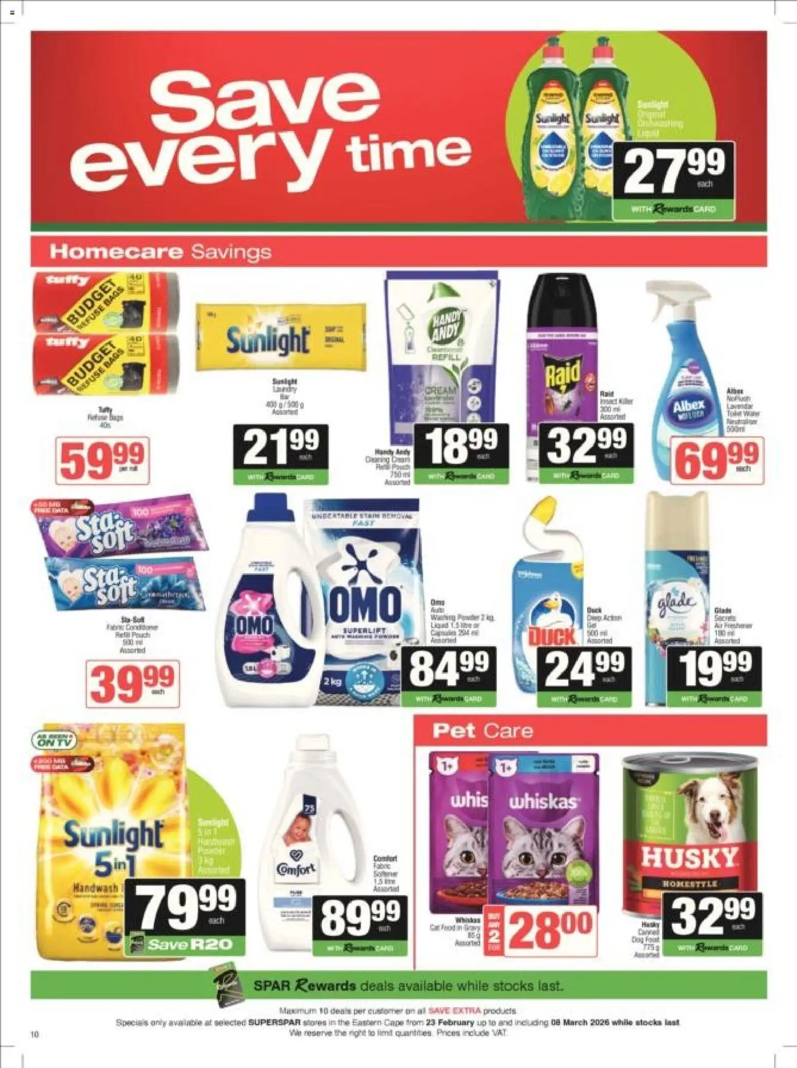 New Superspar catalogue – valid from 23.02.2026 | Page: 11 | Products: Handwash, Refuse bags