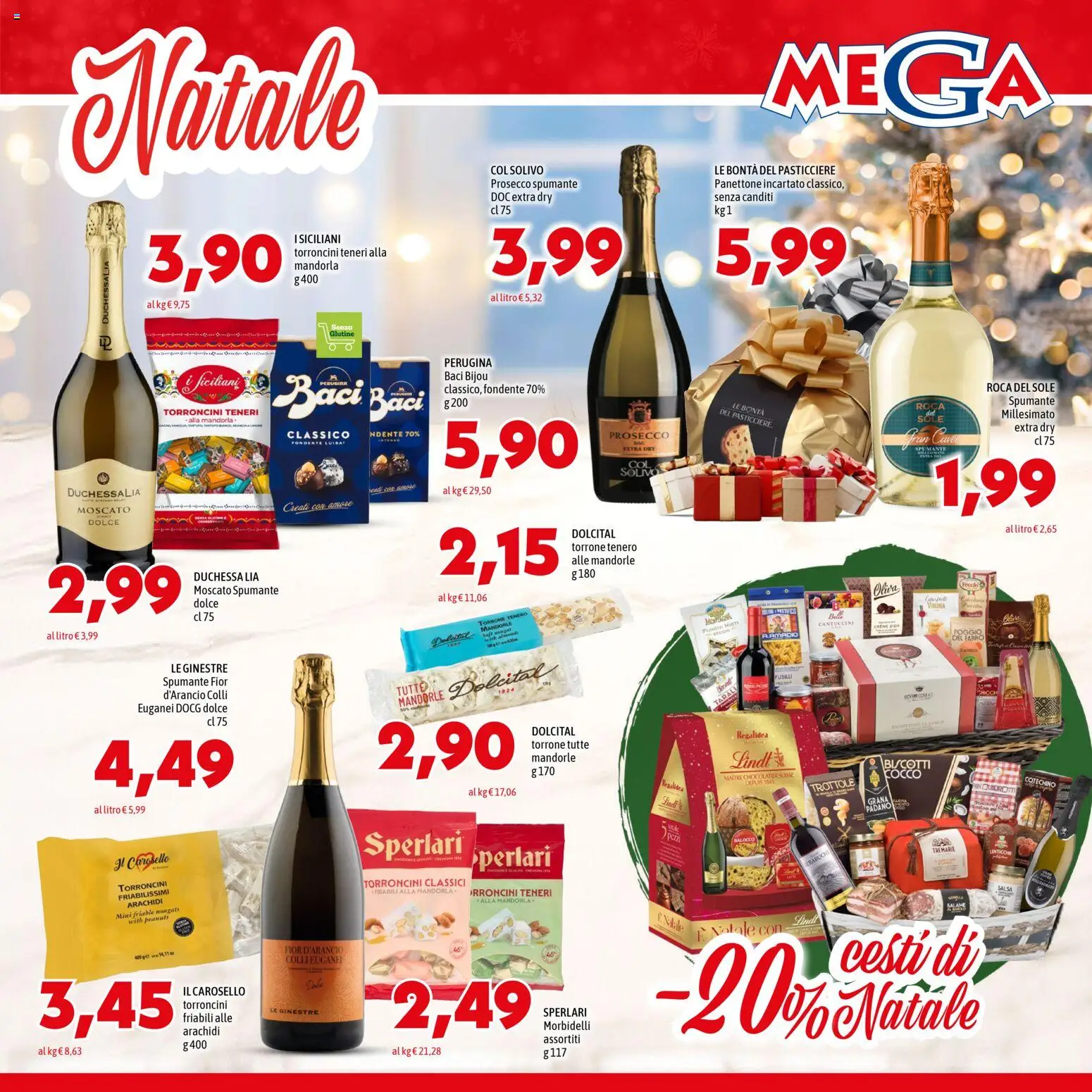 Volantino Mega del 11.12.2025 | Pagina: 5 | Prodotti: Mandorle, Panettone, Arachidi, Farro
