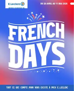E.Leclerc - Prévisualisation de E.Leclerc - French Days valide à partir de 28.04.2026