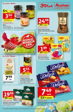 Pogląd oferty "Auchan gazetka - 30 Lat Hipermarket" - ważna od 12.03.2026 | Strona: 29 | Produkty: Galaretka, Dżem, Kawa, Truskawki