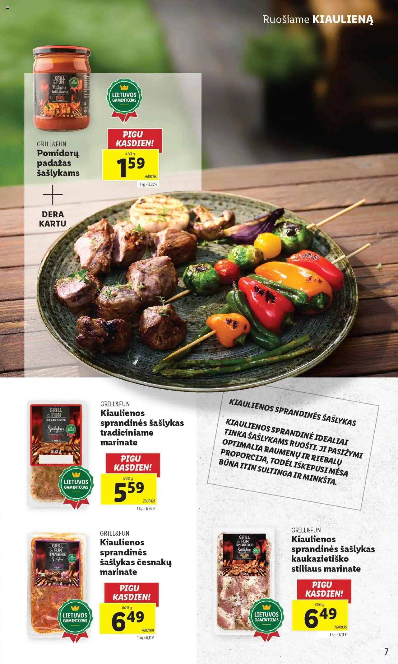 LIDL leidinys Grill & Fun│galioja nuo 21.04.2025 | Puslapis: 7 | Prekių: Kiaulienos, Kiauliena, Padažas