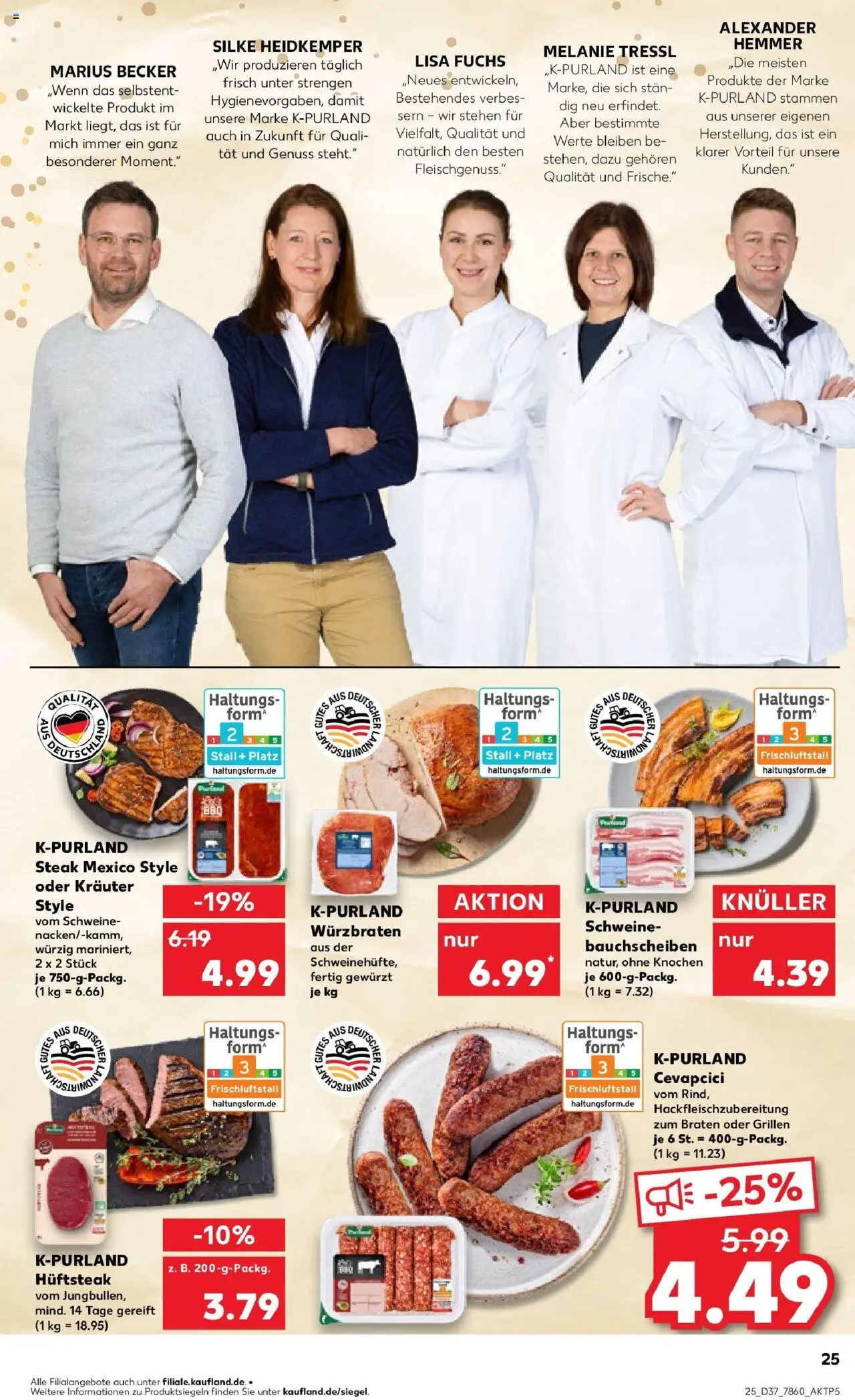 Kaufland prospekt Hauzenberg	 – gültig ab 14.09.2025 | Seite: 25 | Produkte: Cevapcici, Steak