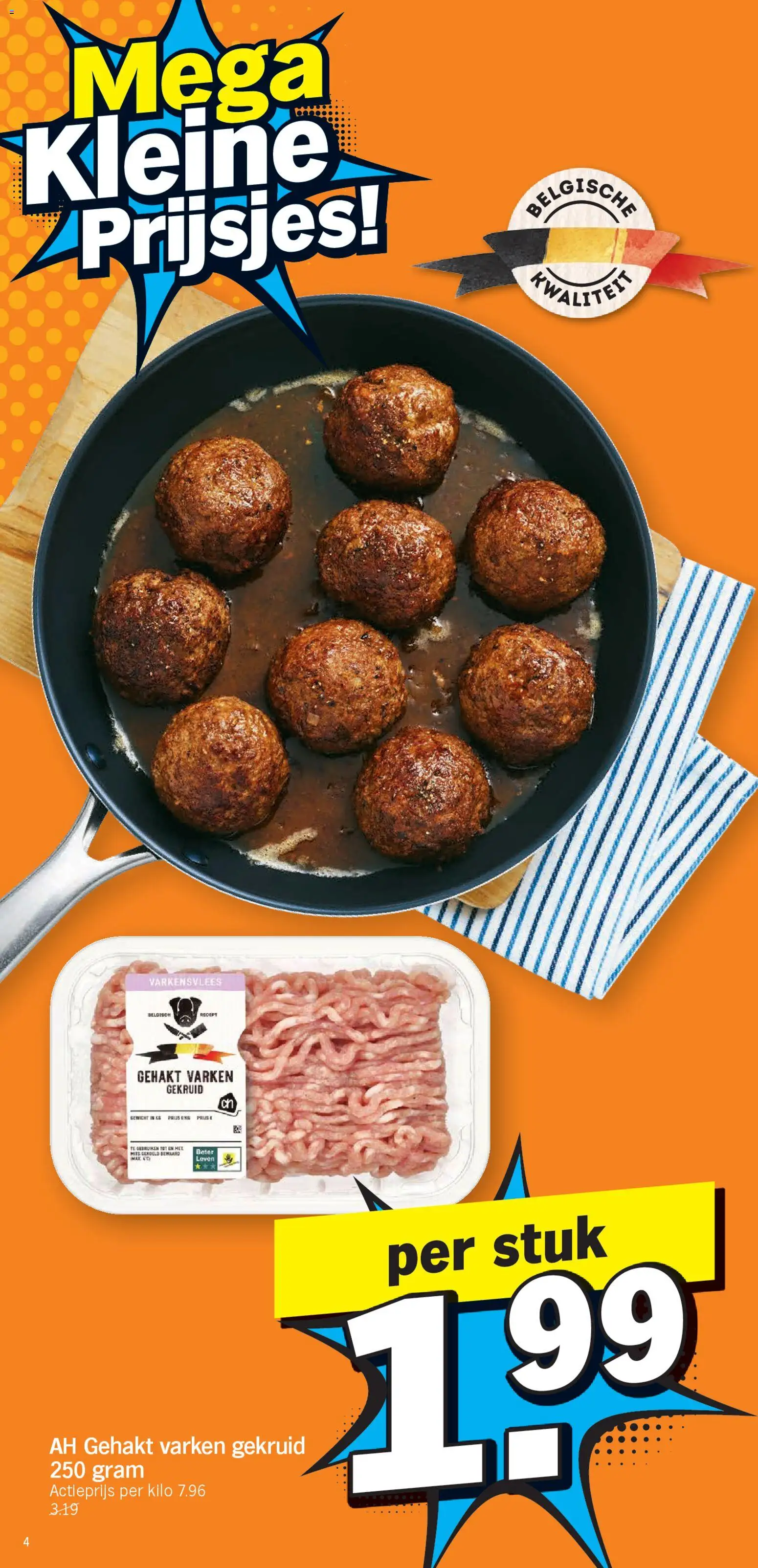 {H1} | Pagina: 4 | Producten: Gehakt, Varkensvlees, Boter