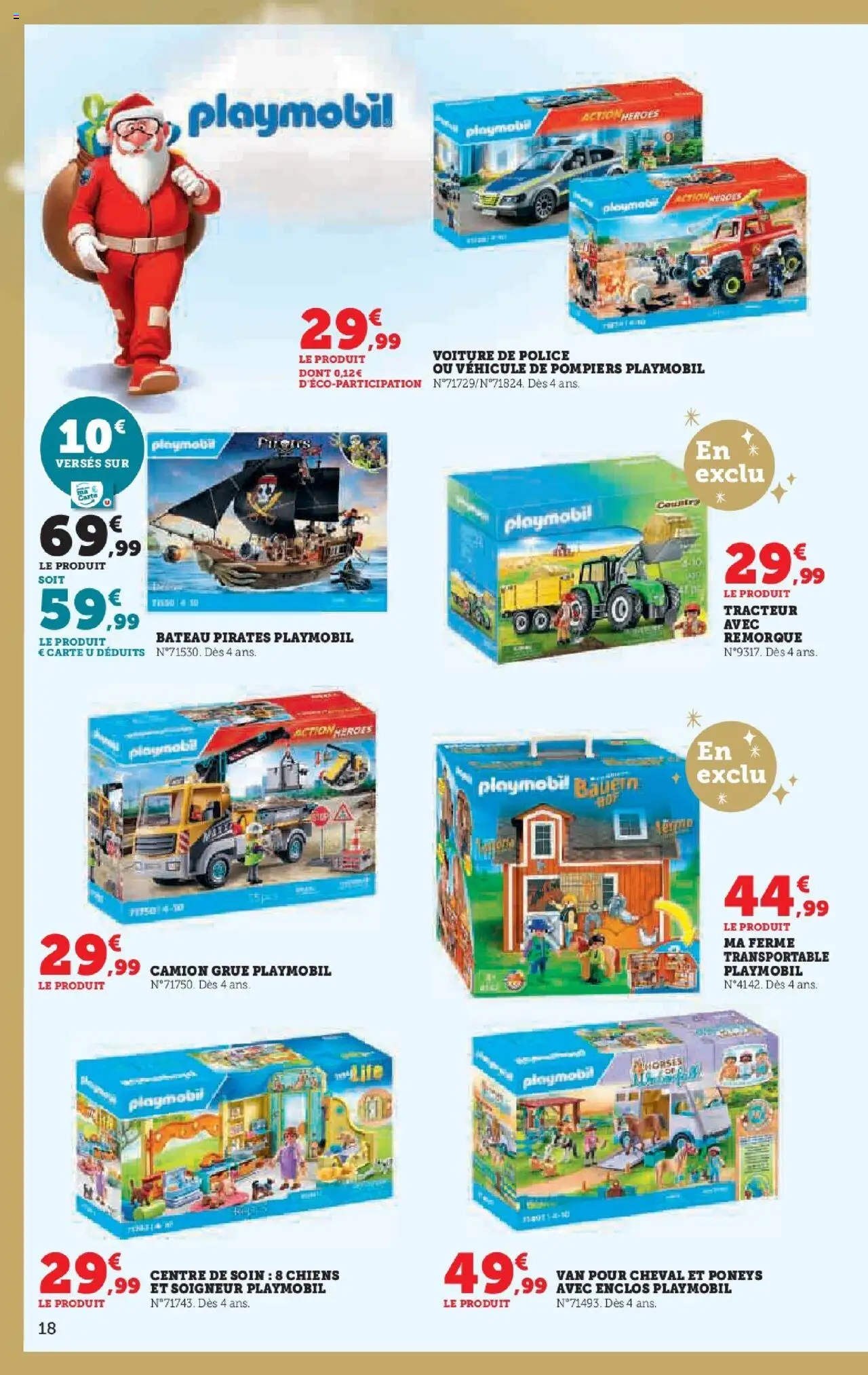 {H1} | Page: 18 | Produits: Playmobil, Remorque