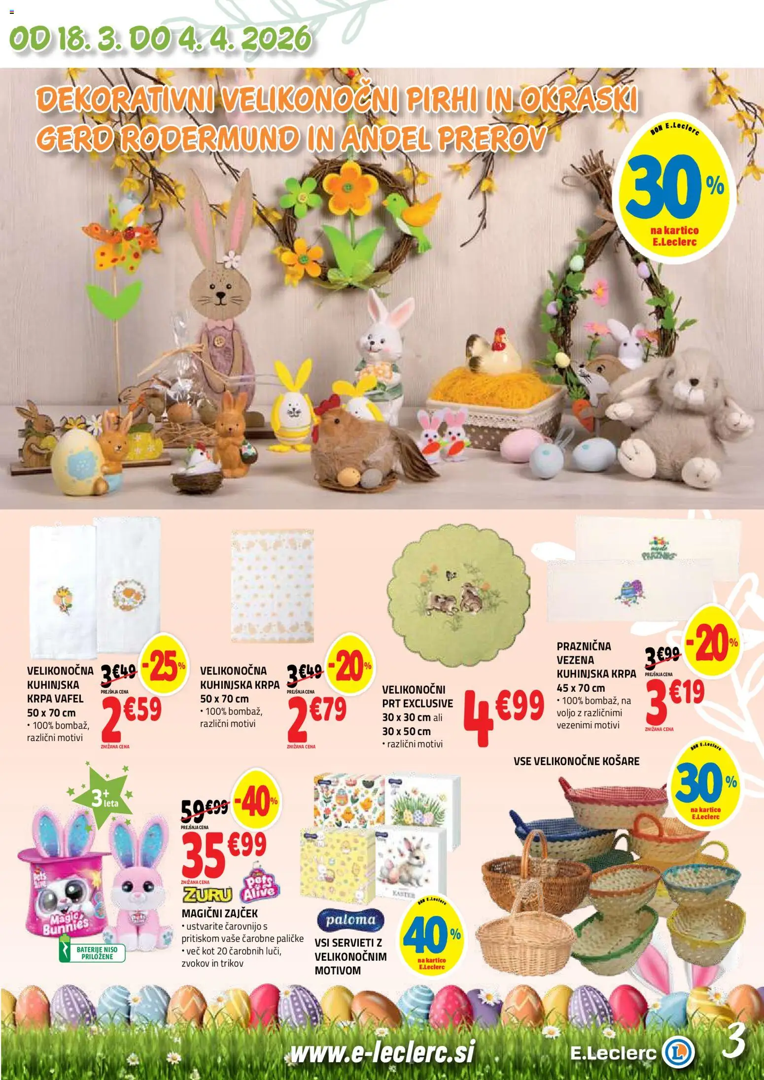 Novi E.leclerc katalog ponudbe – veljaven od 18.03.2026 | Stran: 3 | Izdelki: Baterije