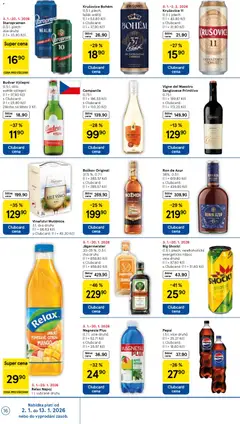 Náhled letáku Pepsi, 1,5 l, více druhů (1 l = 25.27 Kč) s Clubcard: (1 l = 18,60 Kč) od 02.01.2026 | Strana: 16