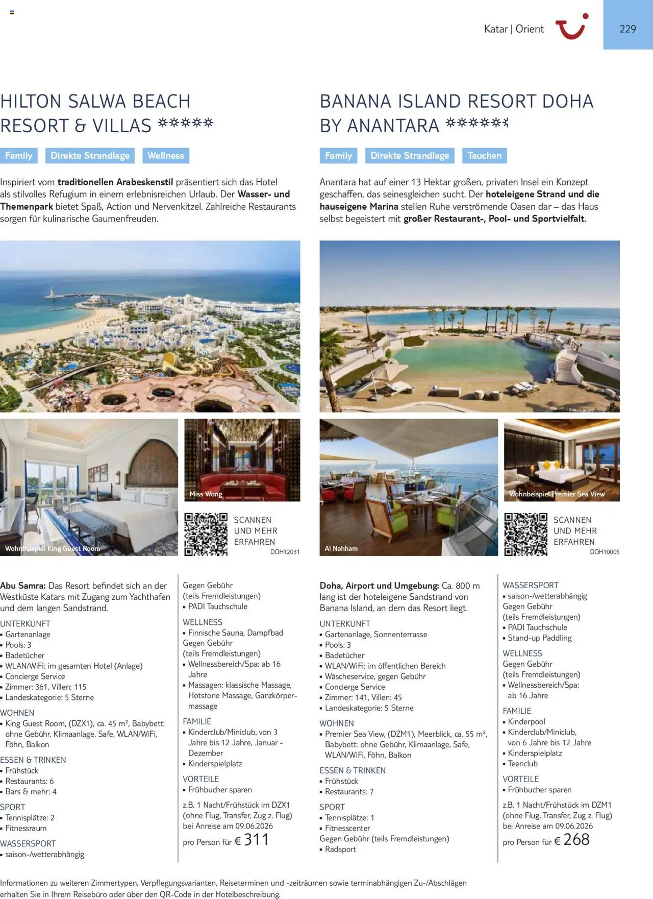 TUI Prospekt  Asien, Afrika, Orient & Indischer Ozean 2025/26 	 – gültig ab 01.11.2025 | Seite: 229 | Produkte: Babybett, Wasser