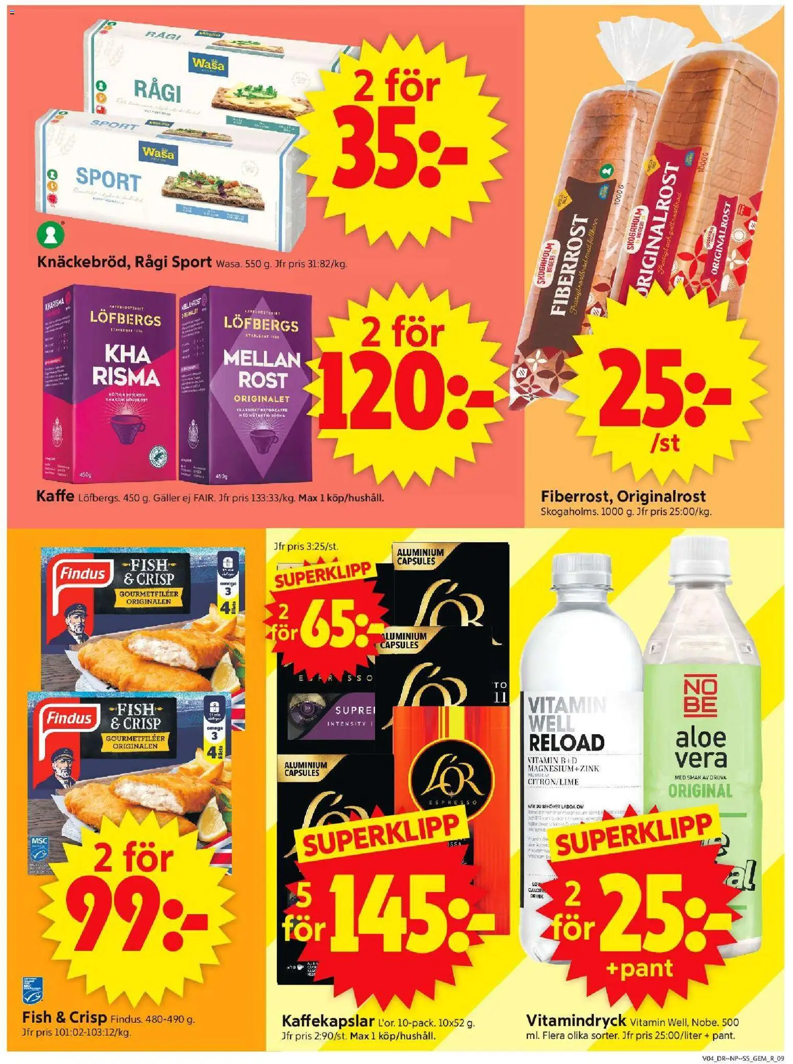 ICA Supermarket reklamblad aktuell från 19.01.2026 | Sida: 11 | Produkter: Galler, Kaffekapslar, Kaffe