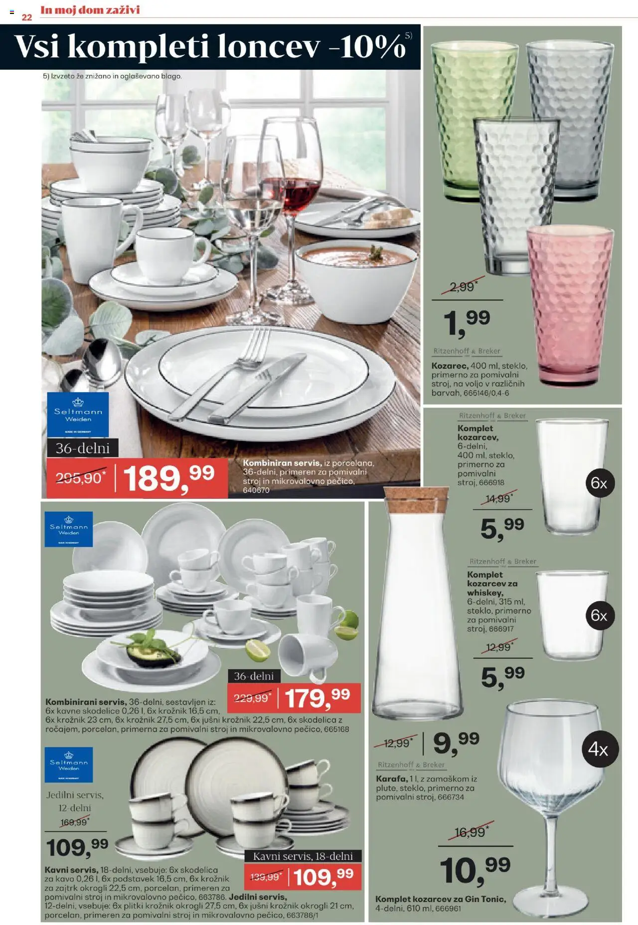 Rutar katalog │ velja od 20.08.2025 | Stran: 22 | Izdelki: Pomivalni stroj, Skodelica, Gin