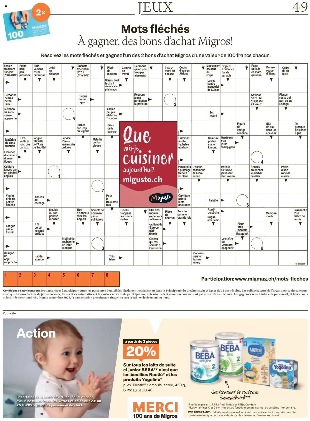 Migros - Magazin FR ab 12.08.2025 | Seite: 49 | Produkte: Kimono, Rouge