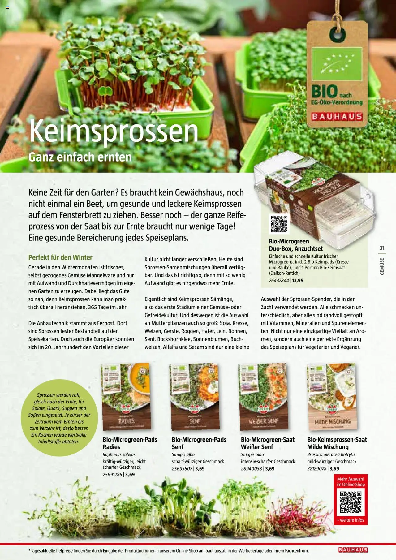 Bauhaus Reiche Ernte Magazin 2025 gültig ab 01.07.2025 | Seite: 31 | Produkte: Gemüse, Tisch