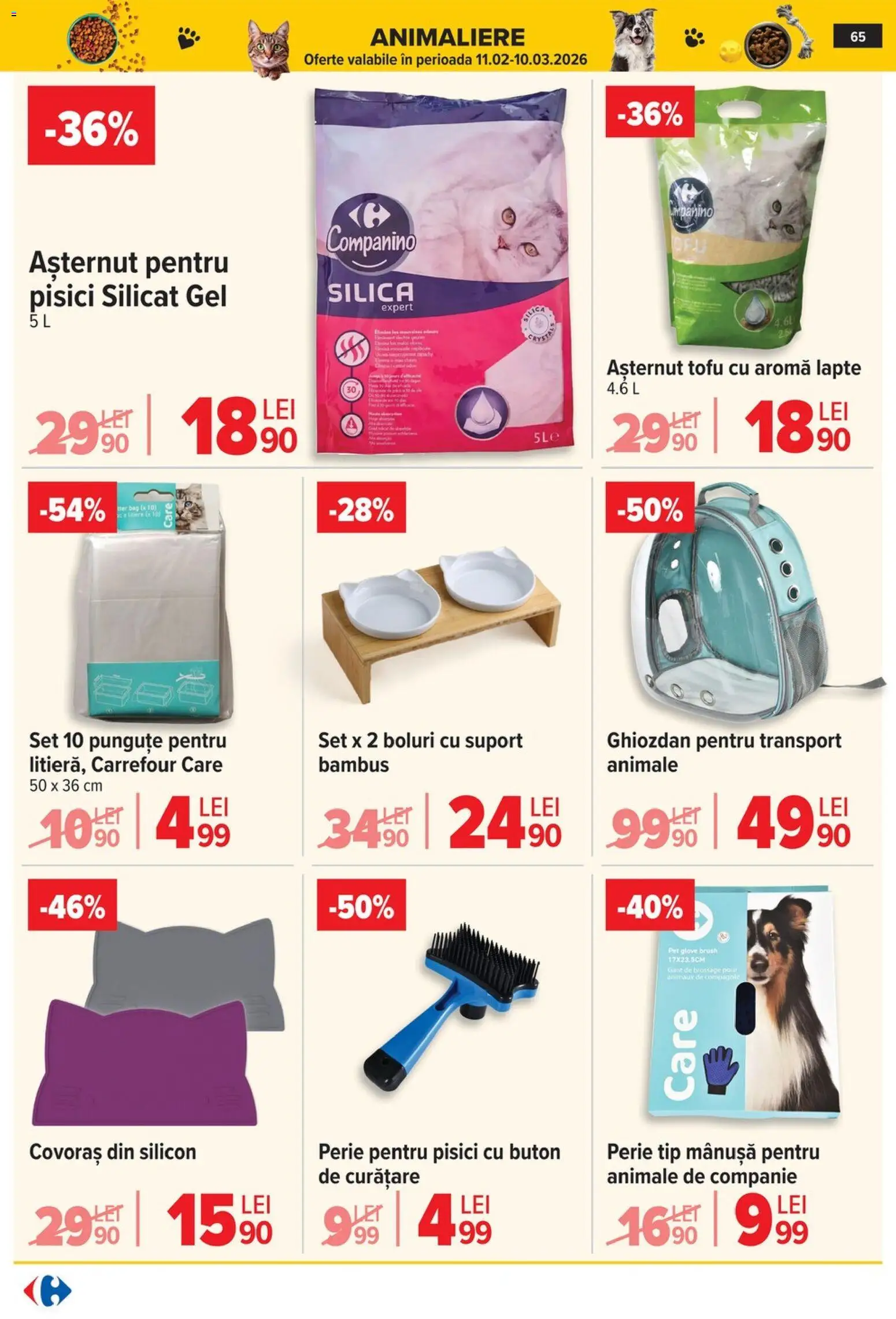 Noul catalog Carrefour – valabil de la 04.02.2026 | Pagină: 68 | Produse: Perie, Lapte, Ghiozdan