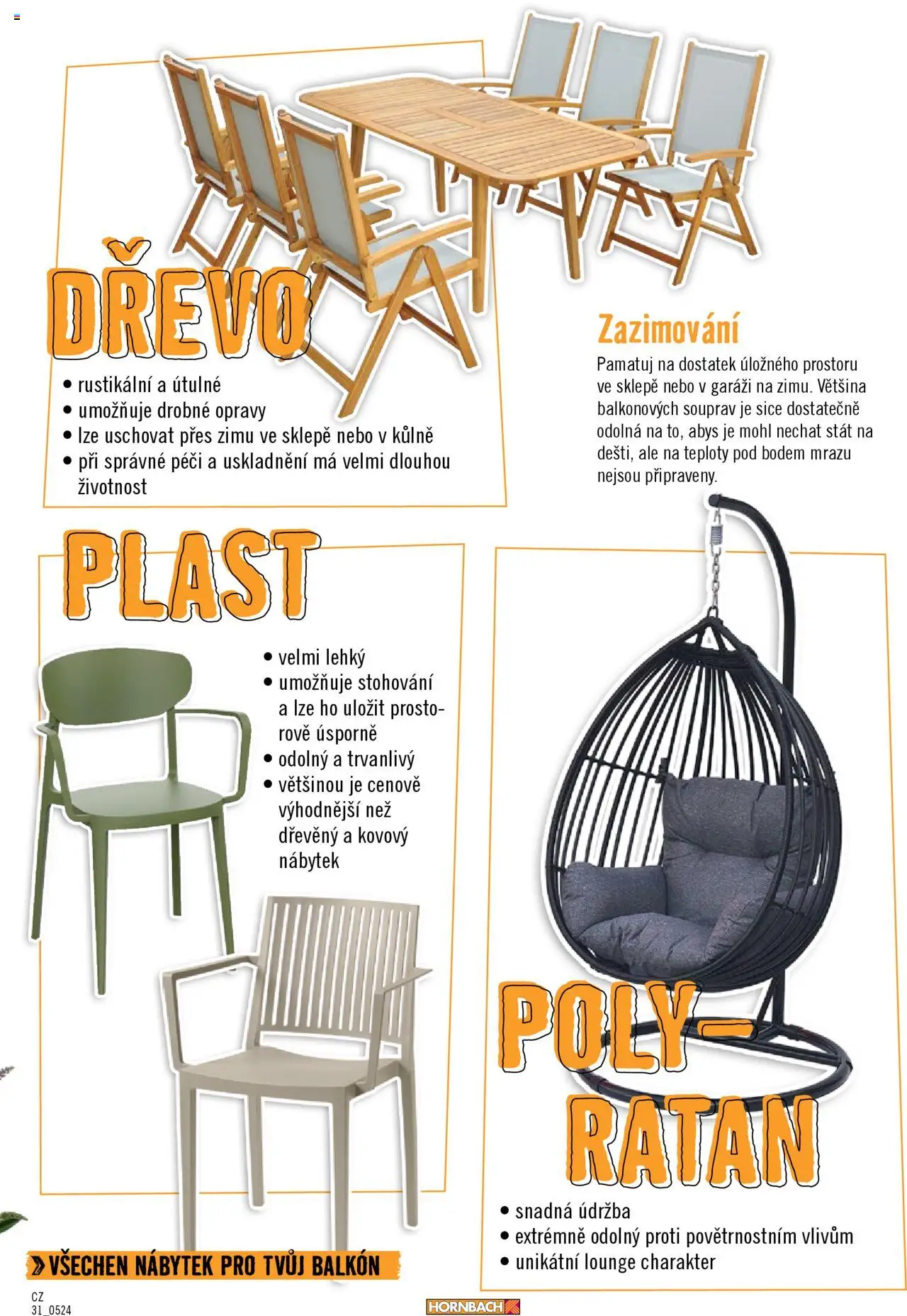 HORNBACH leták - Balkón od 13.08.2025 | Strana: 29 | Produkty: Nábytek