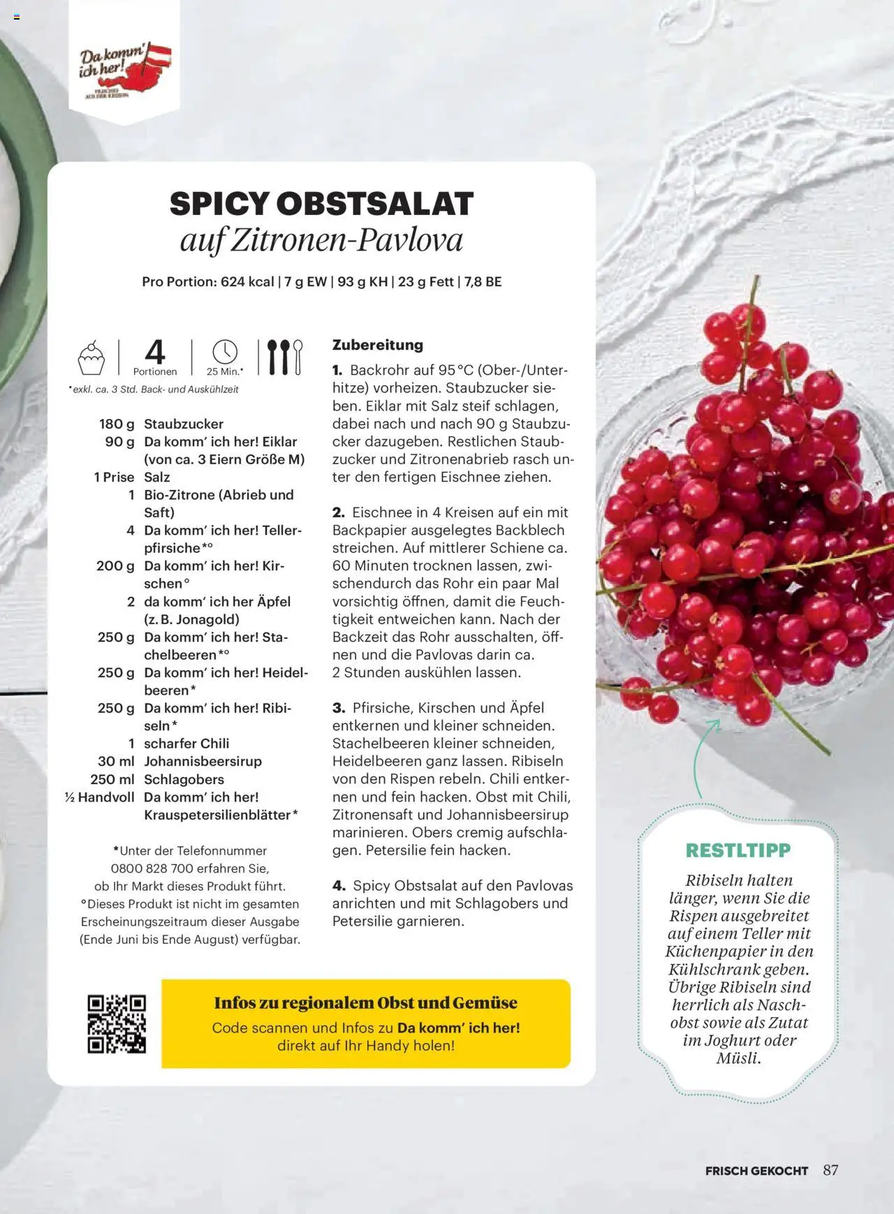 Billa Frisch Gekocht gültig ab 03.07.2025 | Seite: 87 | Produkte: Chili, Joghurt, Saft, Äpfel