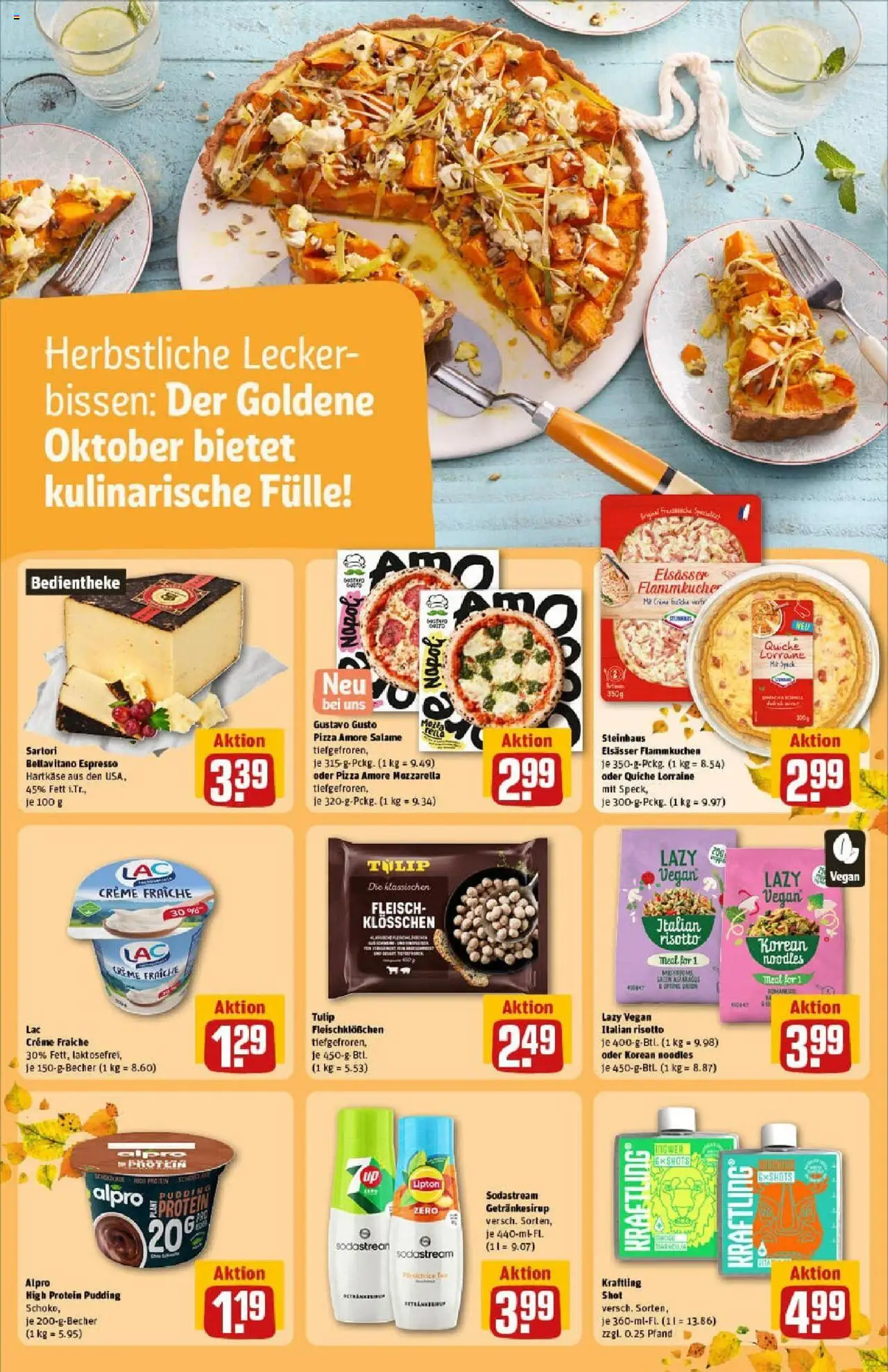 Rewe prospekt Hamburg / Wandsbek	 – gültig ab 06.10.2025 | Seite: 26 | Produkte: Gustavo gusto, Alpro, Pizza, Fleisch