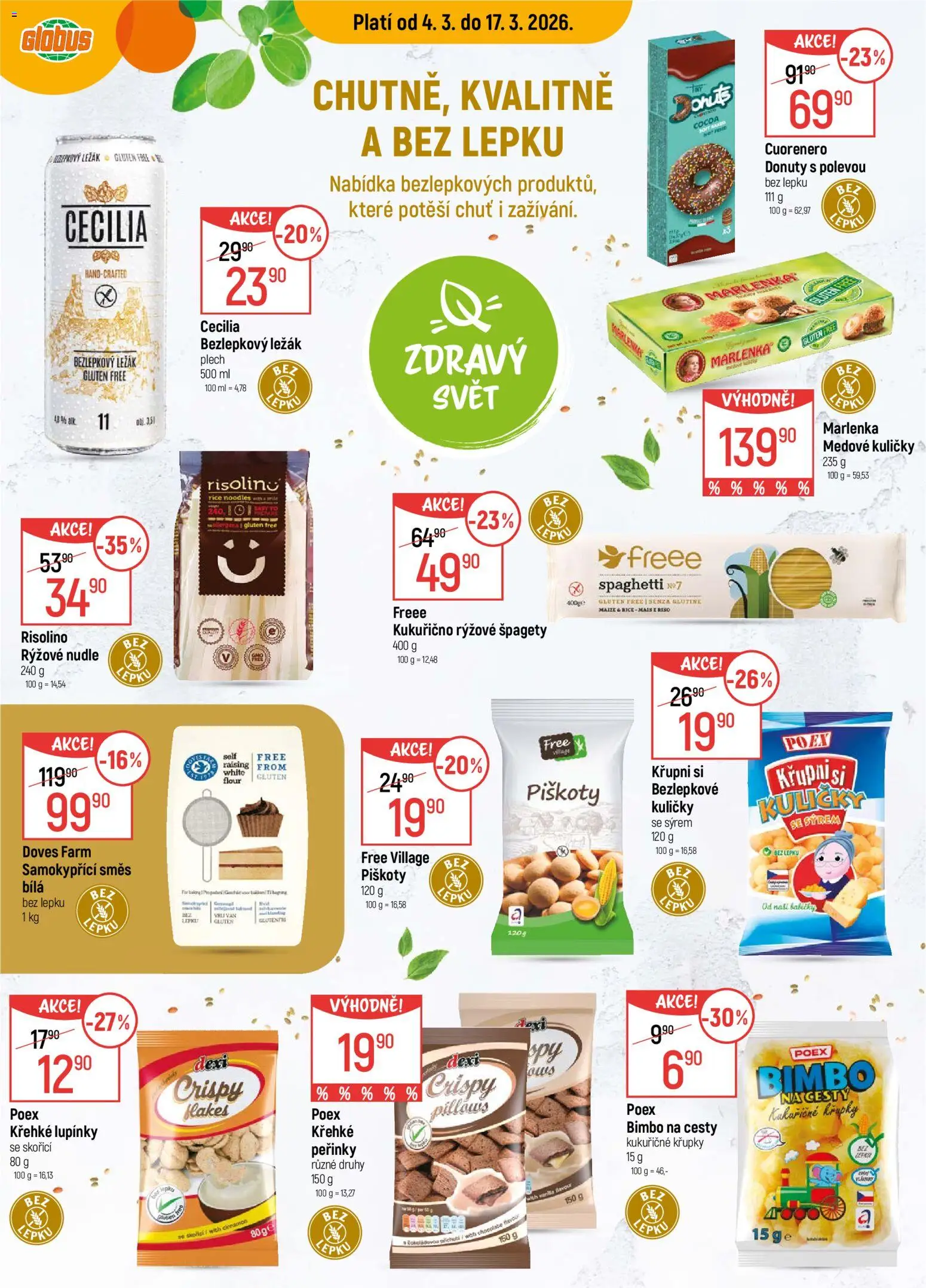 Globus leták - Praha Černý Most od 04.03.2026 | Strana: 11 | Produkty: Globus, Špagety, Plech, Křupky