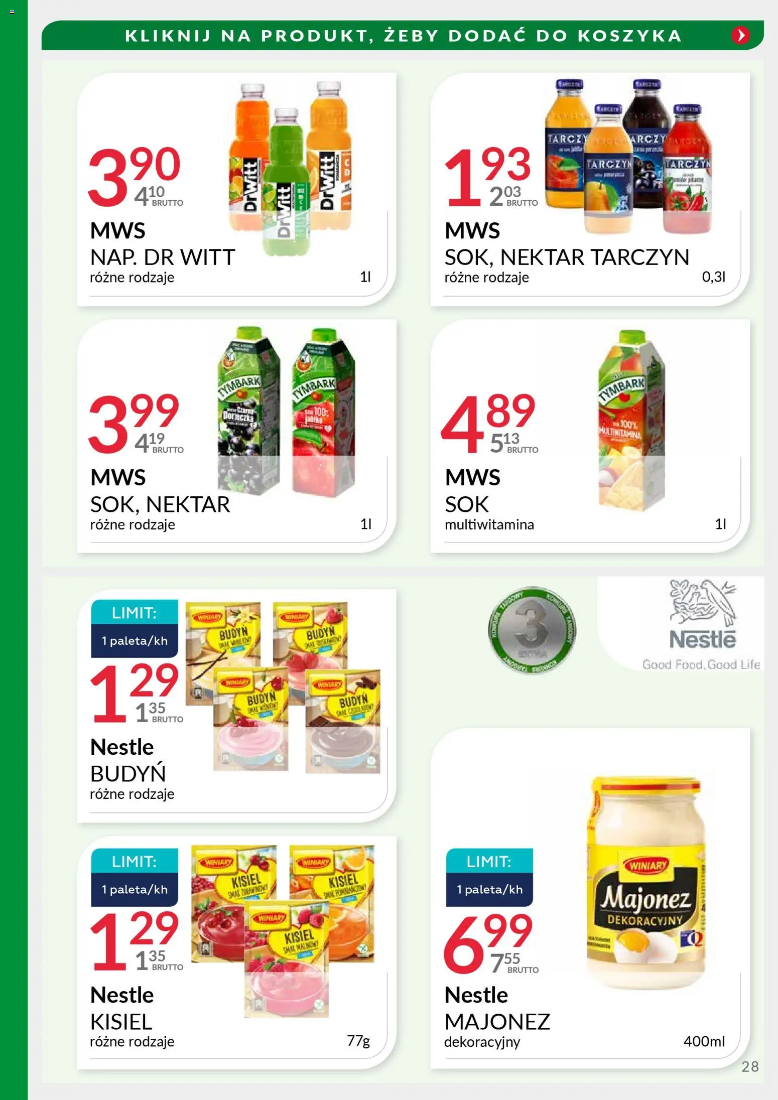 Eurocash Gazetka - Targi Jesień od 17.11.2025 | Strona: 28 | Produkty: Majonez