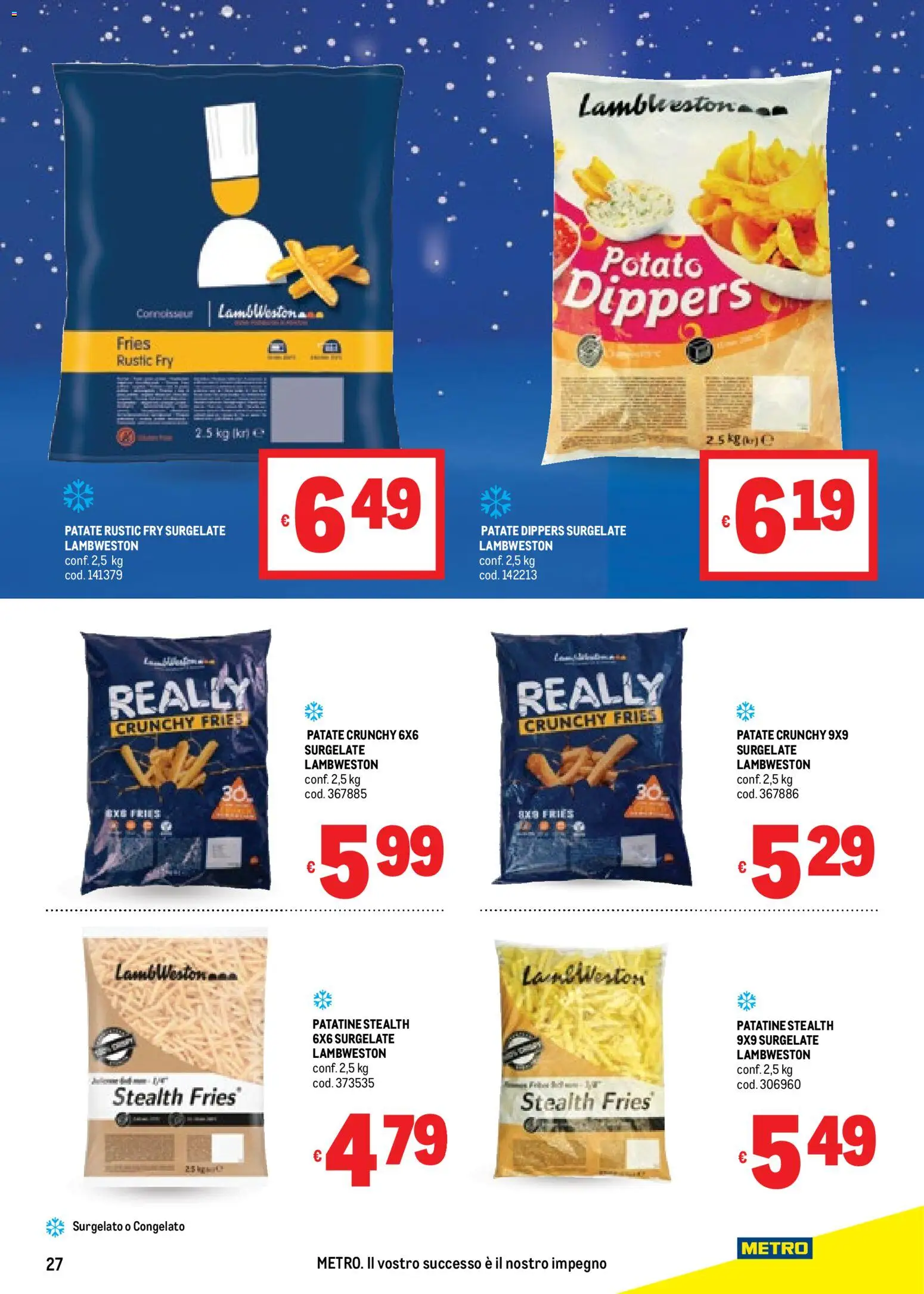 Volantino Metro del 20.11.2025 | Pagina: 27 | Prodotti: Patatine, Patate