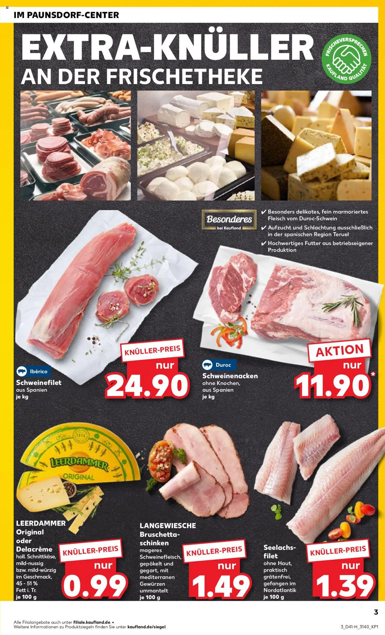 Kaufland prospekt Leipzig	 – gültig ab 09.10.2025 | Seite: 3 | Produkte: Schweinenacken, Schweinefilet, Schinken, Fleisch
