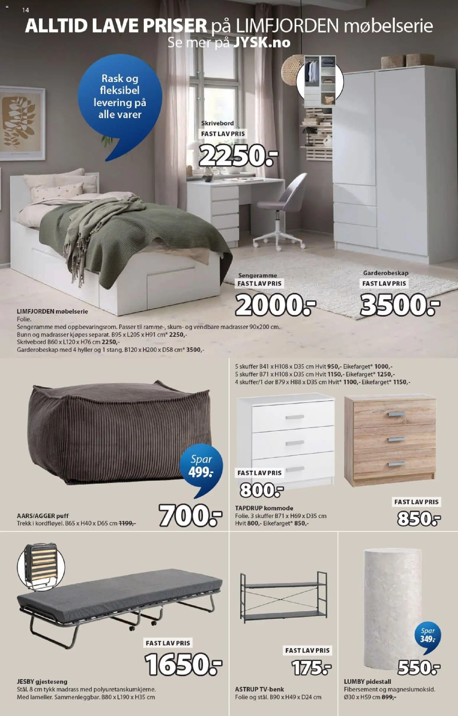 {H1} | Side: 14 | Produkter: Gown, Суміш дитяча, Madrass, Skrivebord