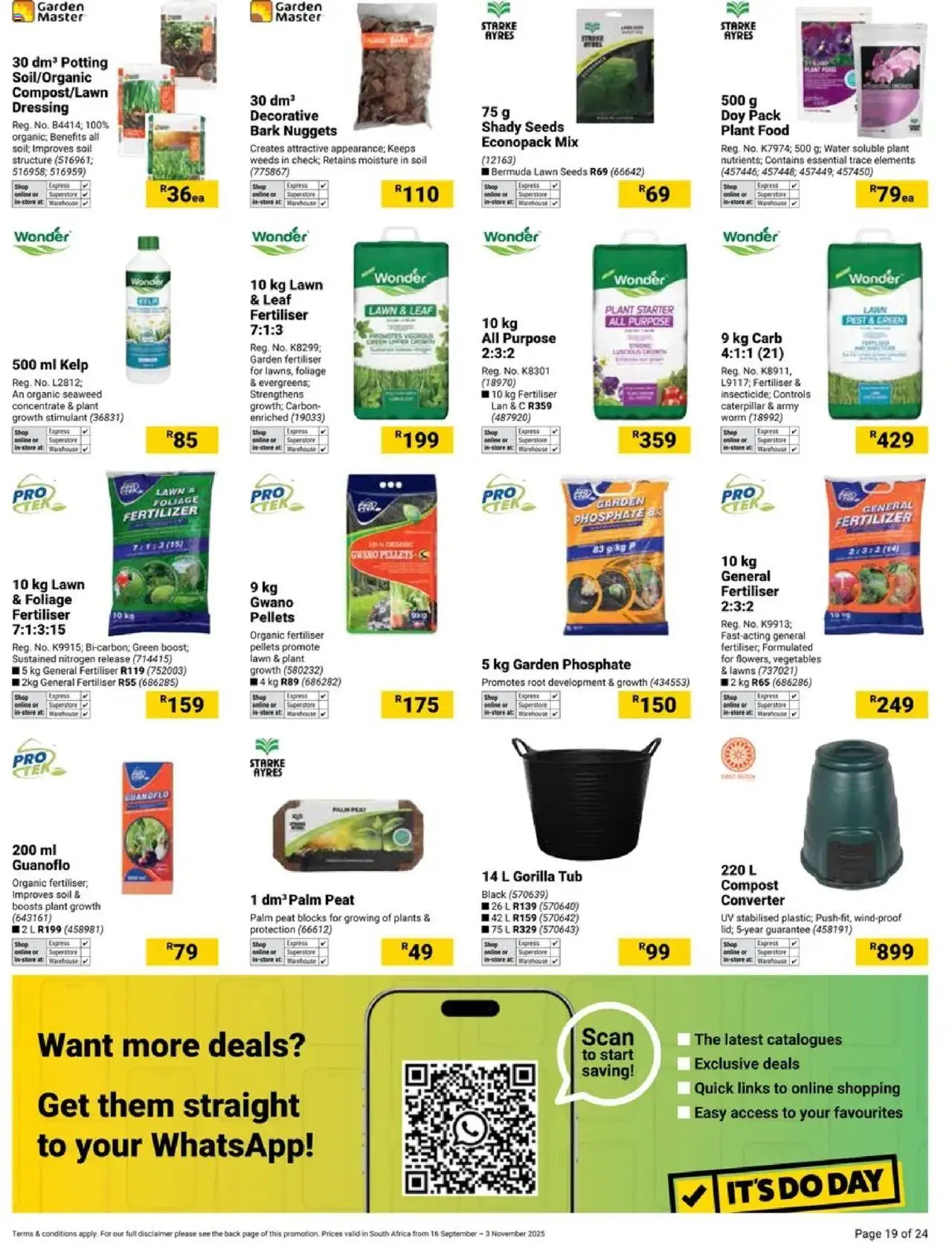 New Builders catalogue – valid from 16.09.2025 | Page: 19 | Products: Dressing, Water, Vegetables