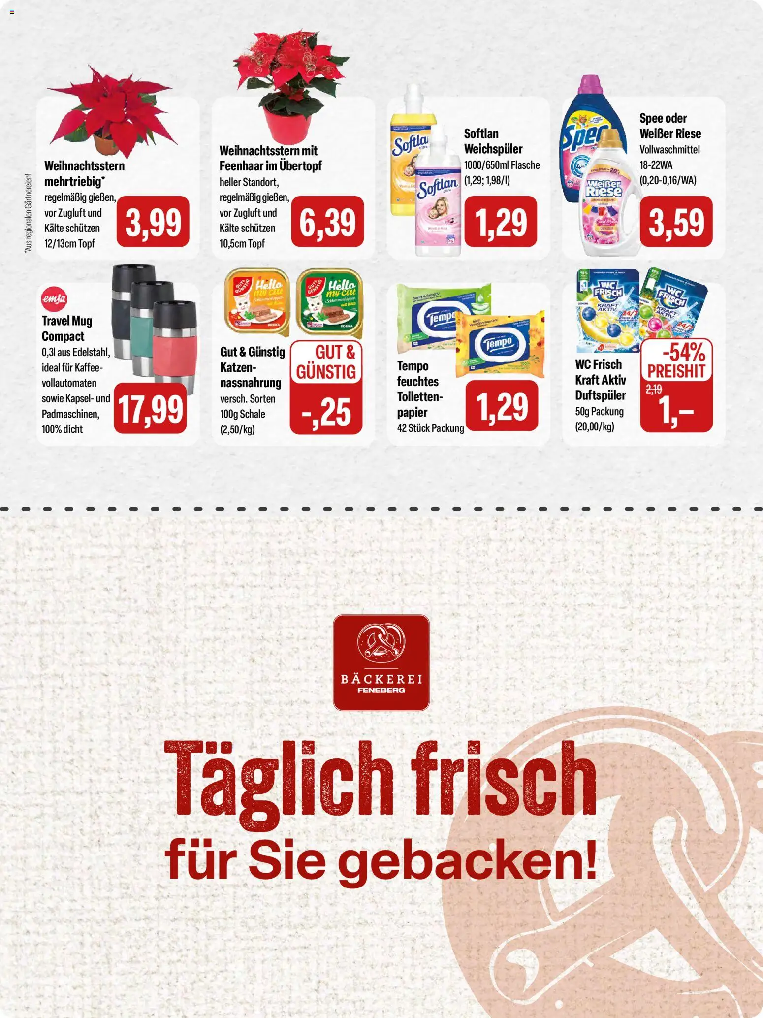 Feneberg Angebote – gültig ab 27.11.2025 | Seite: 23 | Produkte: Kaffee, Spee, Wc frisch, Tempo