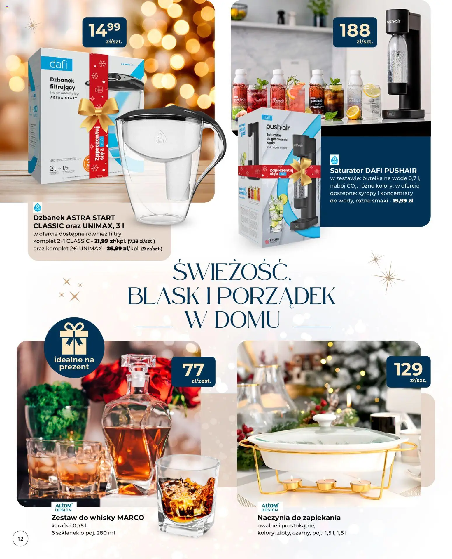 Mrówka Gazetka - Malbork od 04.12.2025 | Strona: 12 | Produkty: Dzbanek, Dzbanek filtrujący, Whisky