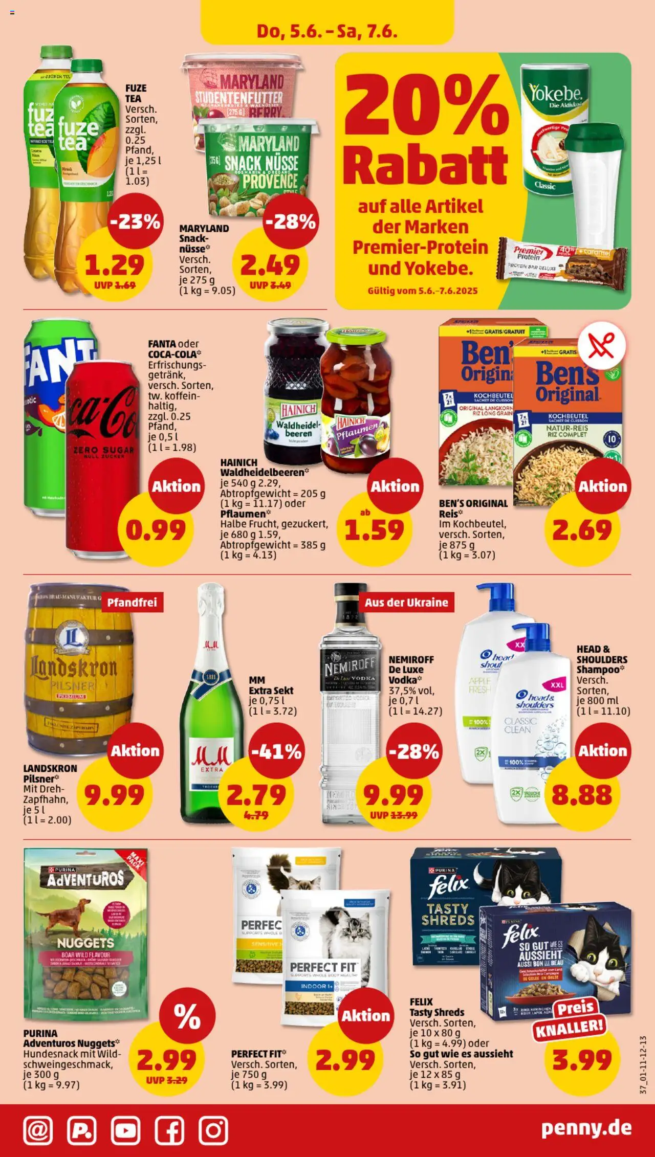 Penny Prospekt 	 - gültig ab dem 02.06.2025 | Seite: 37 | Produkte: Fuze tea, Shampoo, Apple, Zucker