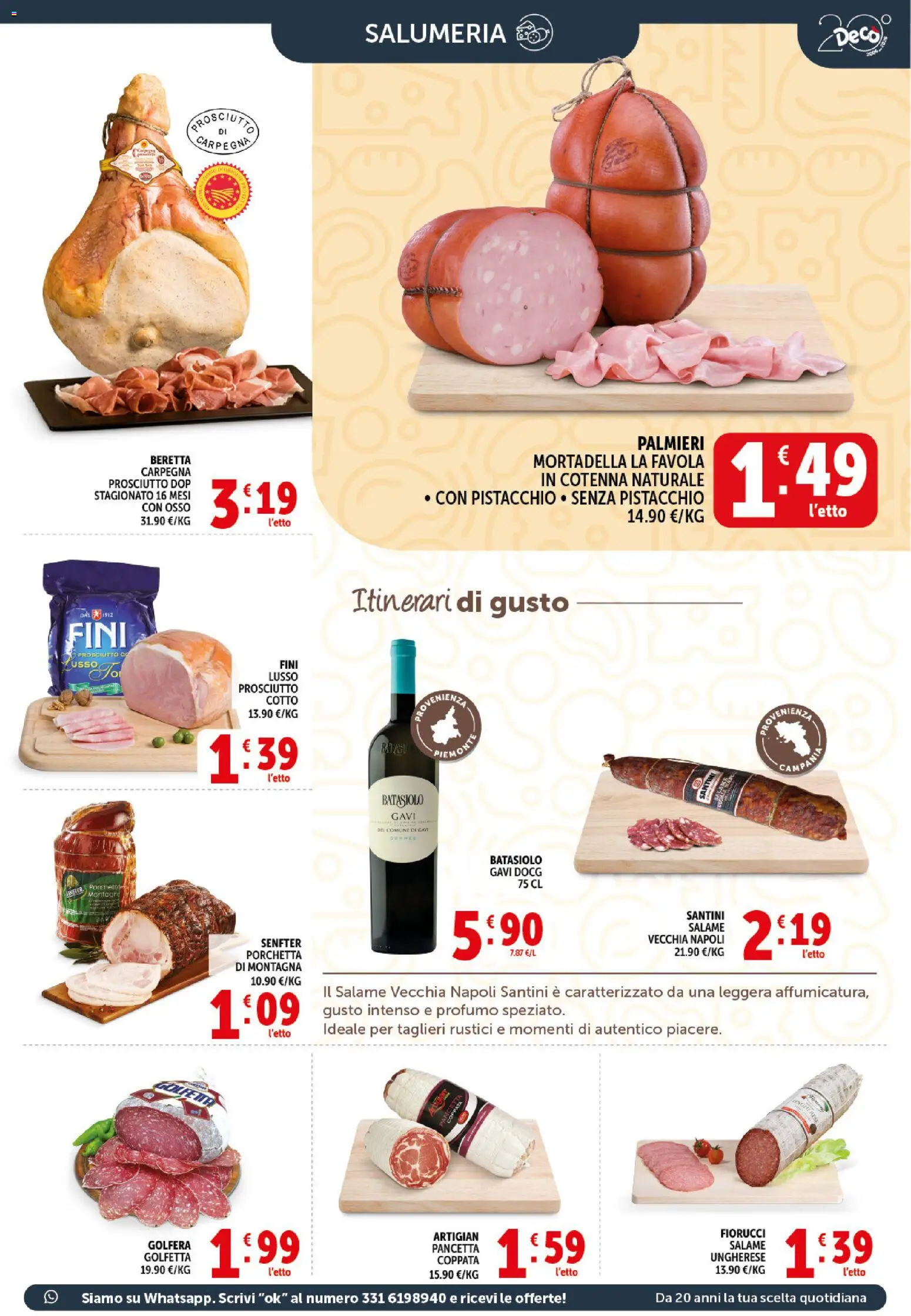 Volantino Decò del 21.04.2026 | Pagina: 3 | Prodotti: Prosciutto Cotto, Pancetta, Rustici, Profumo