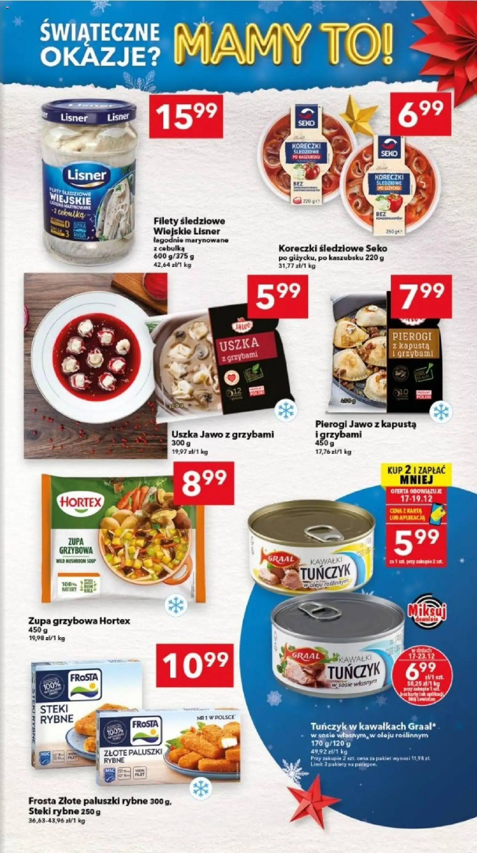 Lewiatan gazetka - Legnica od 17.12.2025 | Strona: 11 | Produkty: Kapusta, Karta, Pierogi, Zupa